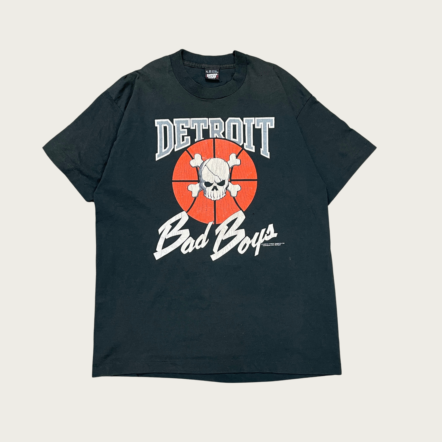 (XL) Detroit Pistons Bad Boys Basketball Tee