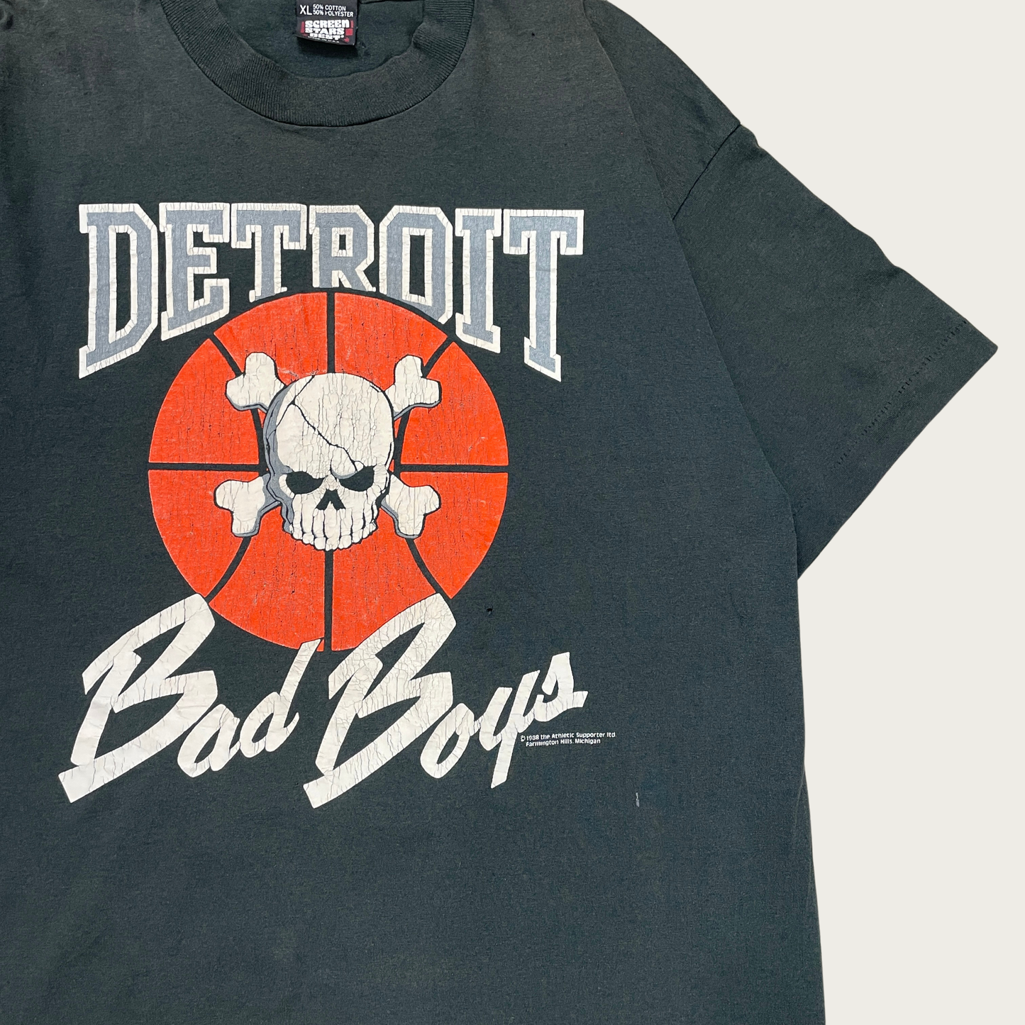 (XL) Detroit Pistons Bad Boys Basketball Tee