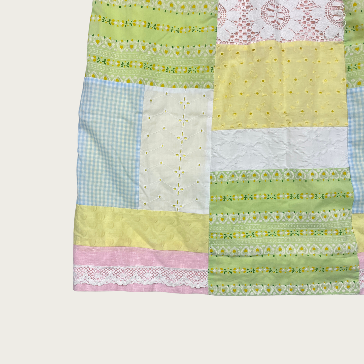 (XS/S) Pastel Patchwork Maxi Skirt