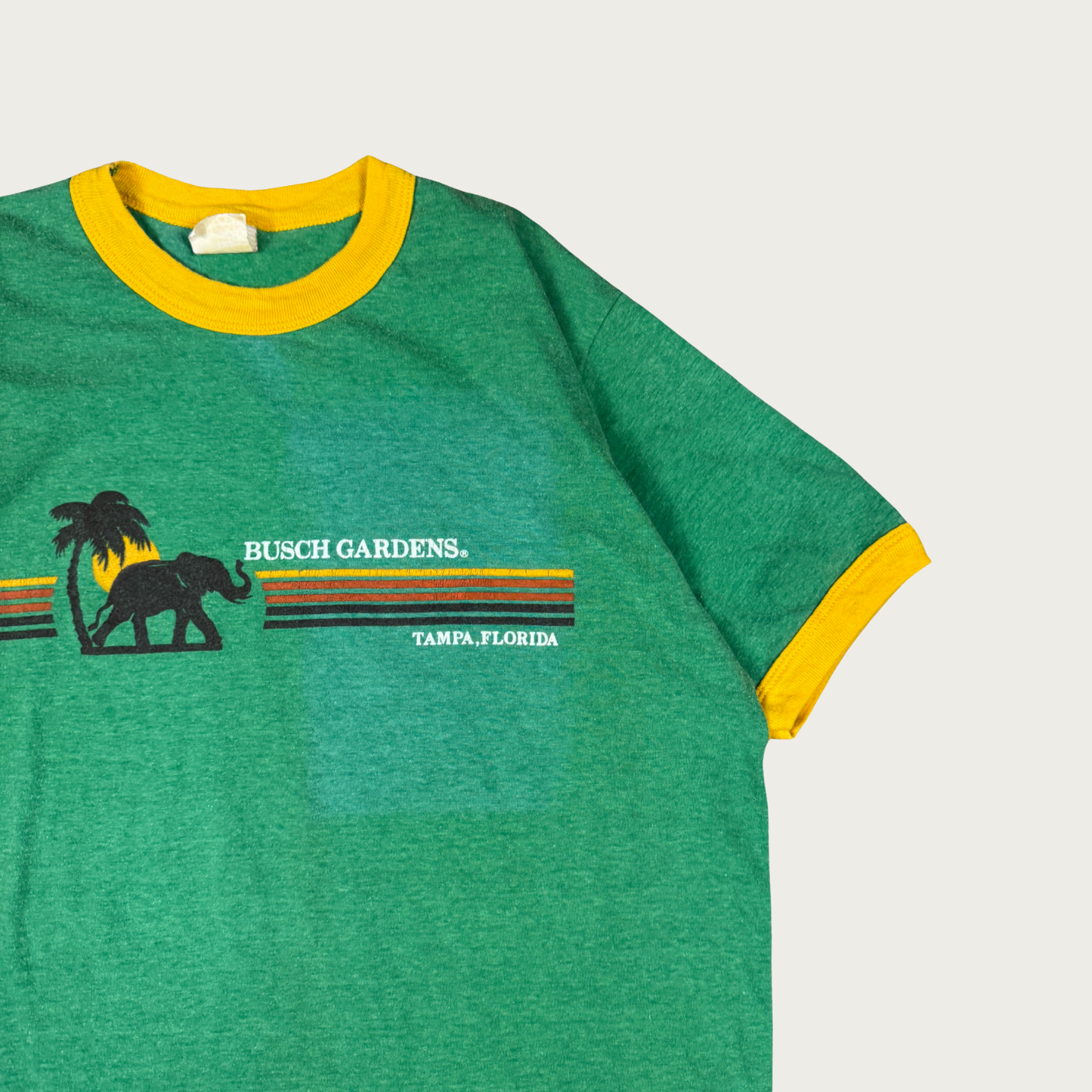 (L) 70s Busch Gardens Florida Ringer Tee