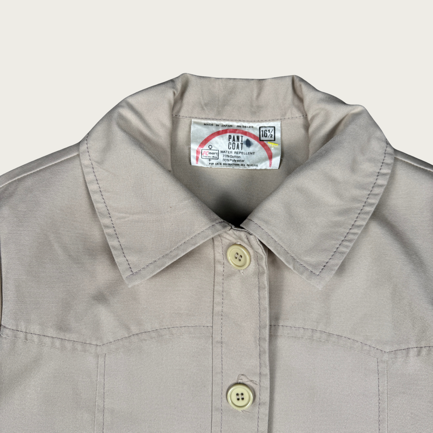 (L/XL) 70s Kmart Tan Pant Coat