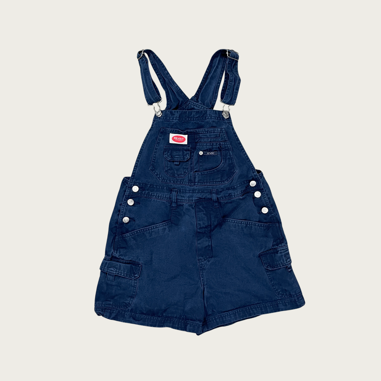 (S) Navy Blue Cargo Shortalls