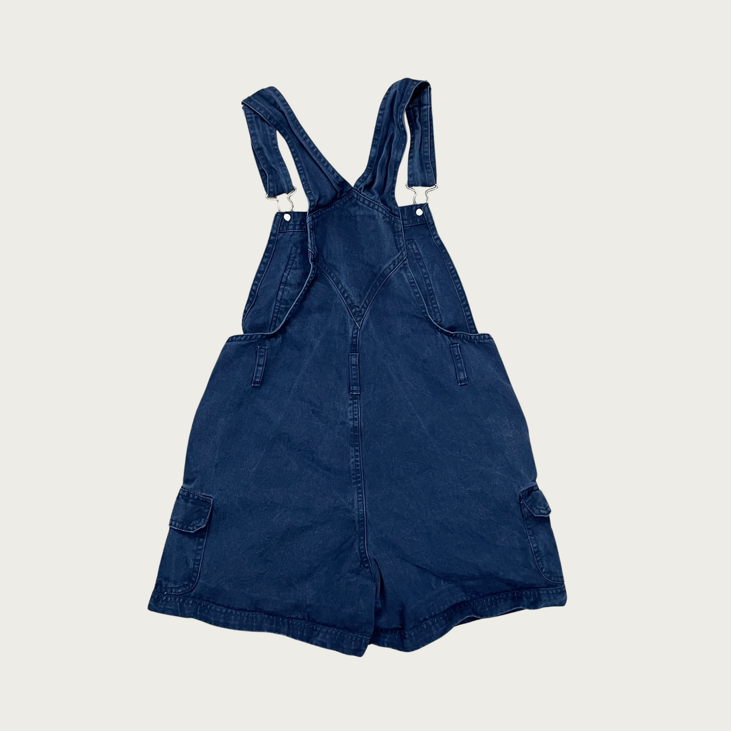 (S) Navy Blue Cargo Shortalls