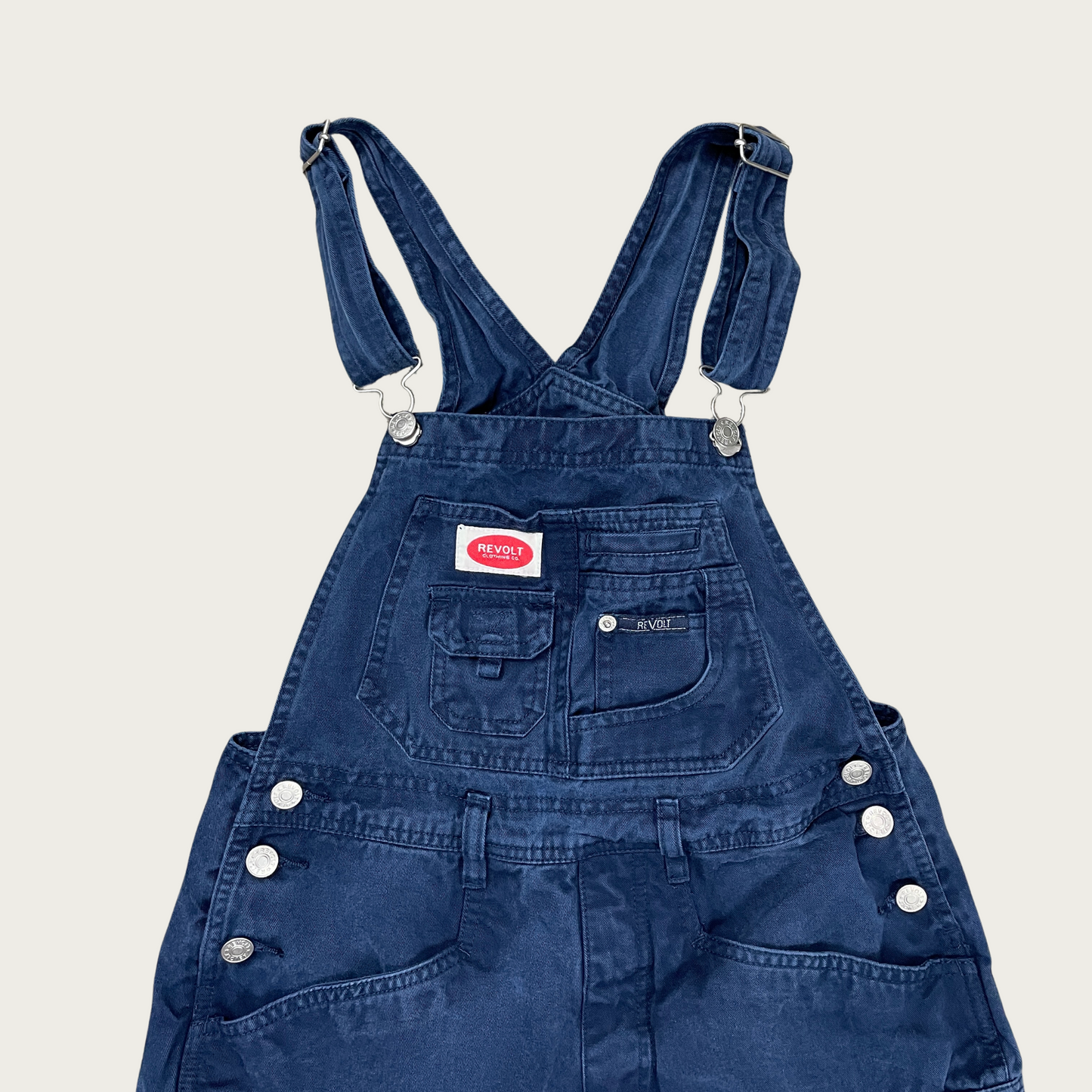 (S) Navy Blue Cargo Shortalls