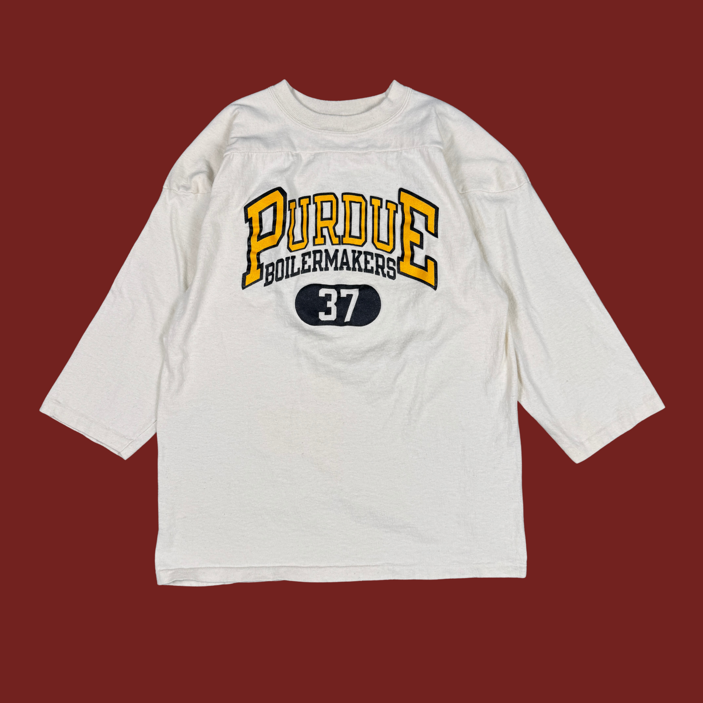 (L) 70s/80s Purdue Football Jersey Tee