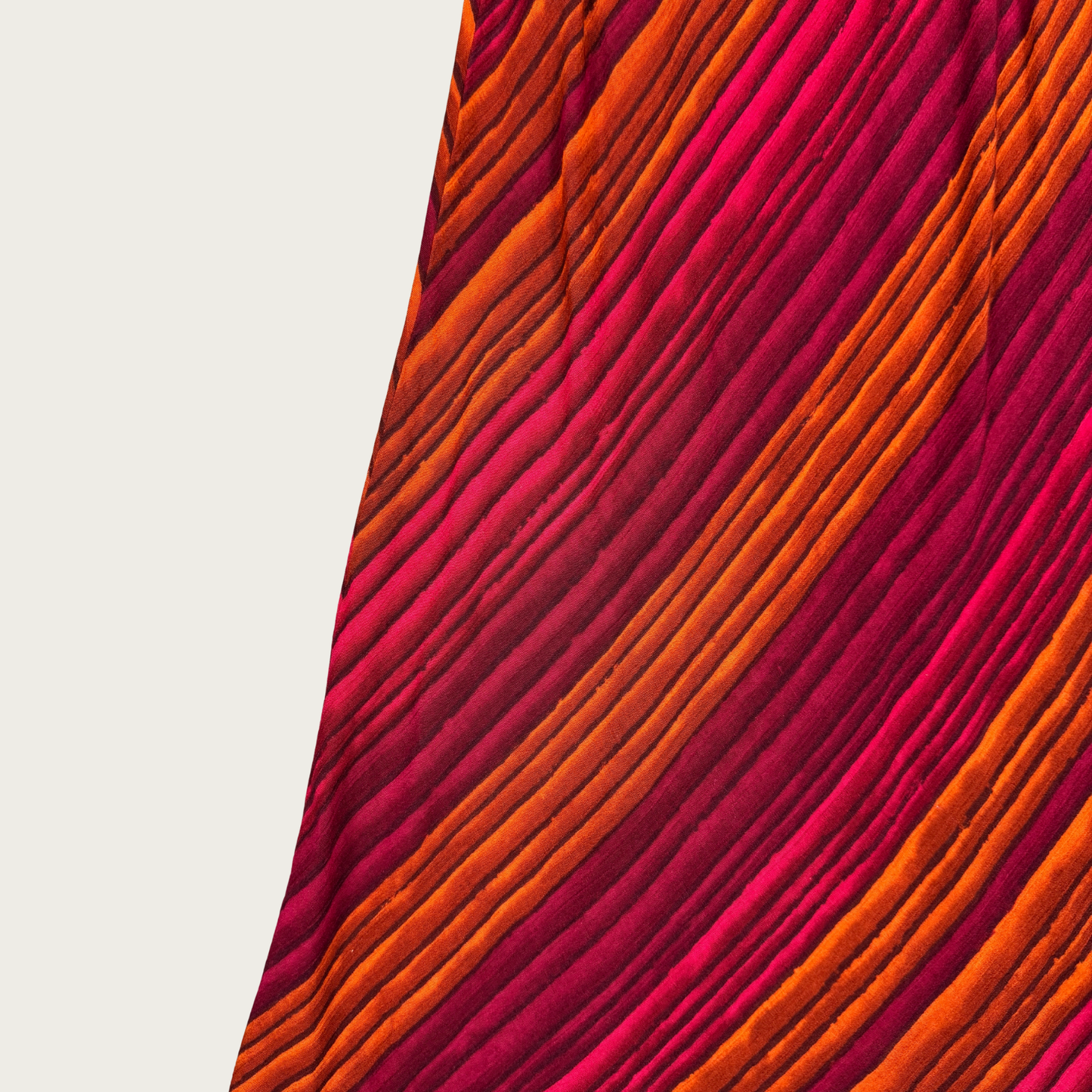 (M) 90s Magenta Striped Midi Dress