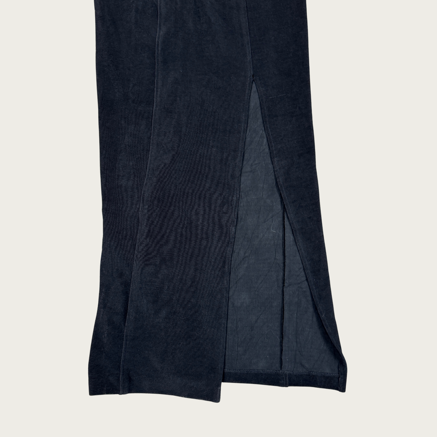 (XS/S) 70s/80s Black Gemstone Strap Evening Gown