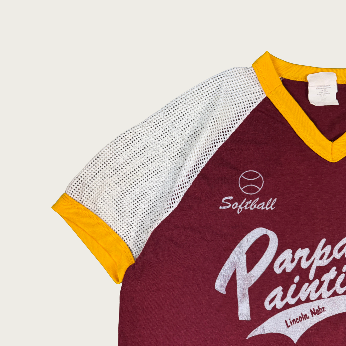 (XL) 70s/80s Parpart Painting Softball Jersey Tee