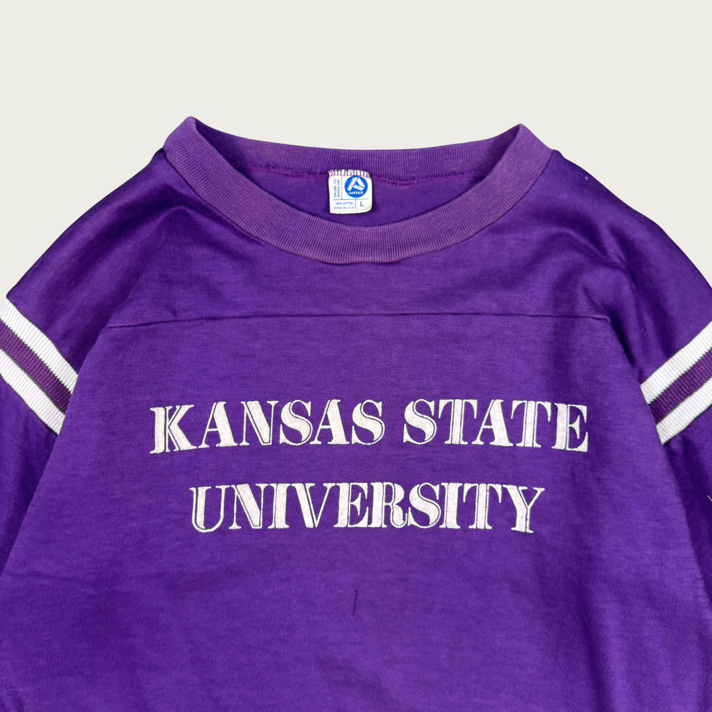 (M/L) 70s/80s Kansas State University Jersey Tee
