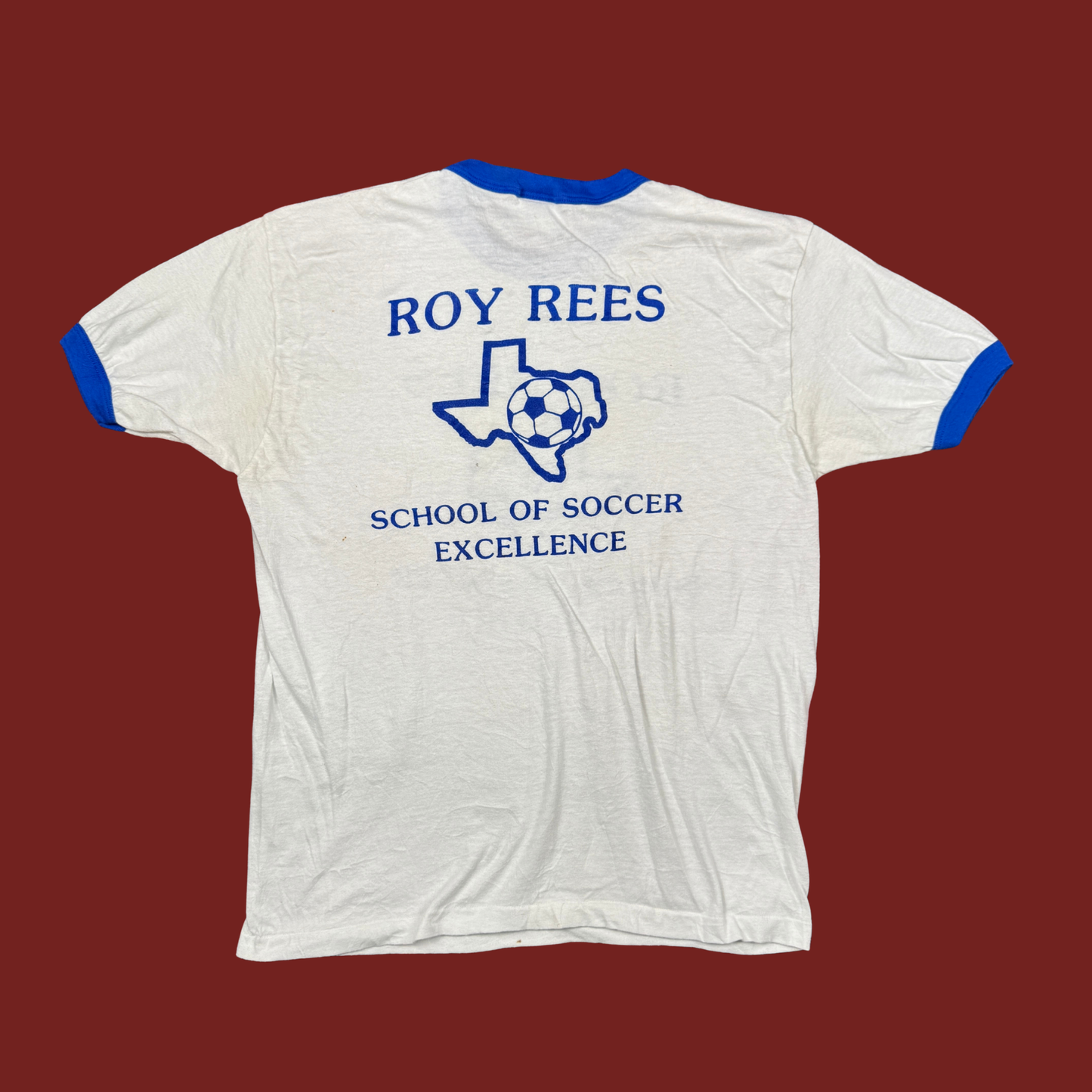 (M/L) 70s/80s Roy Rees Soccer Ringer Tee