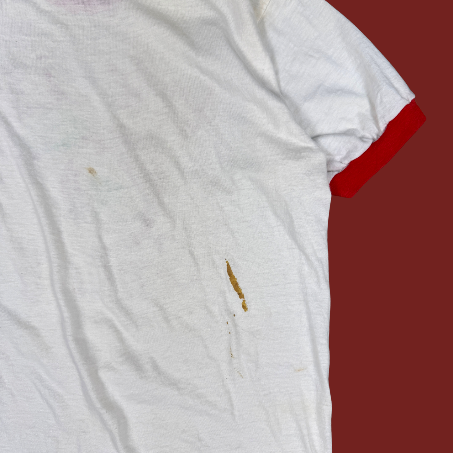 (M) 70s/80s Apple Cider Century Ringer Tee