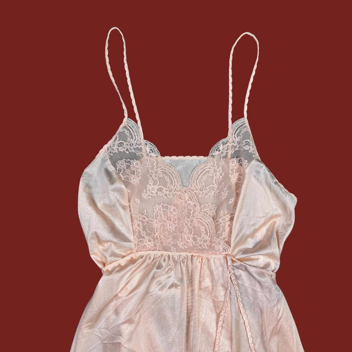 (S) Light Pink Vintage Slip Cami