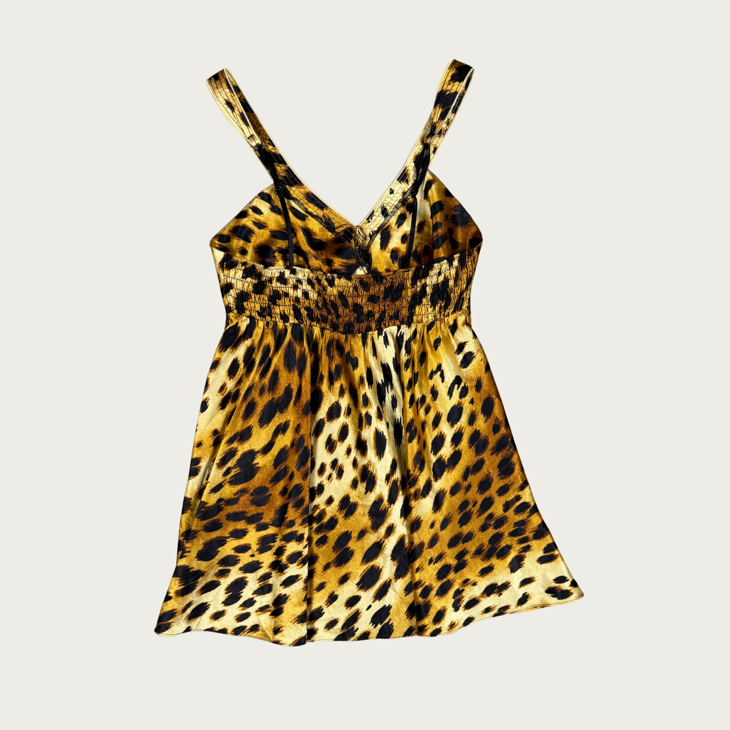(S/M) 90s/Y2K Victoria's Secret Animal Print Babydoll Slip