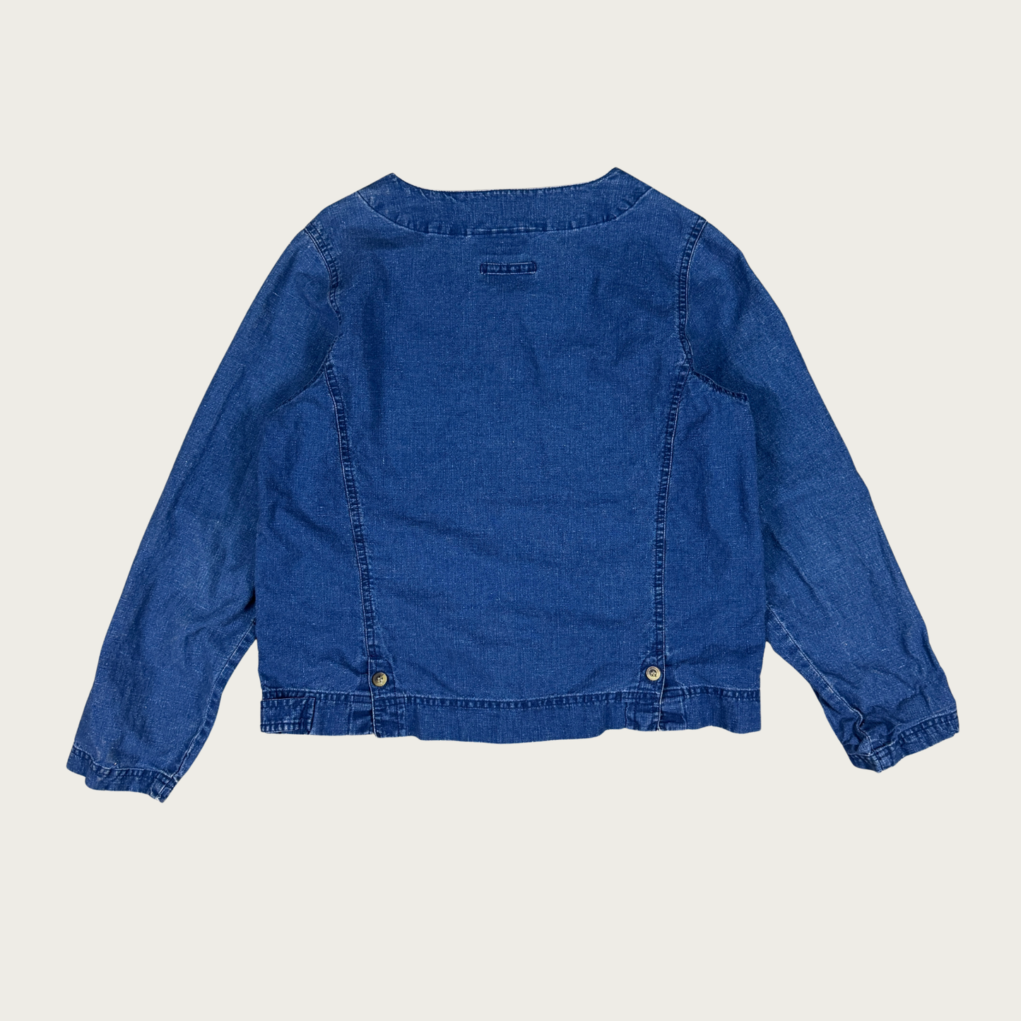 (M) 90s Denim Button Up Top