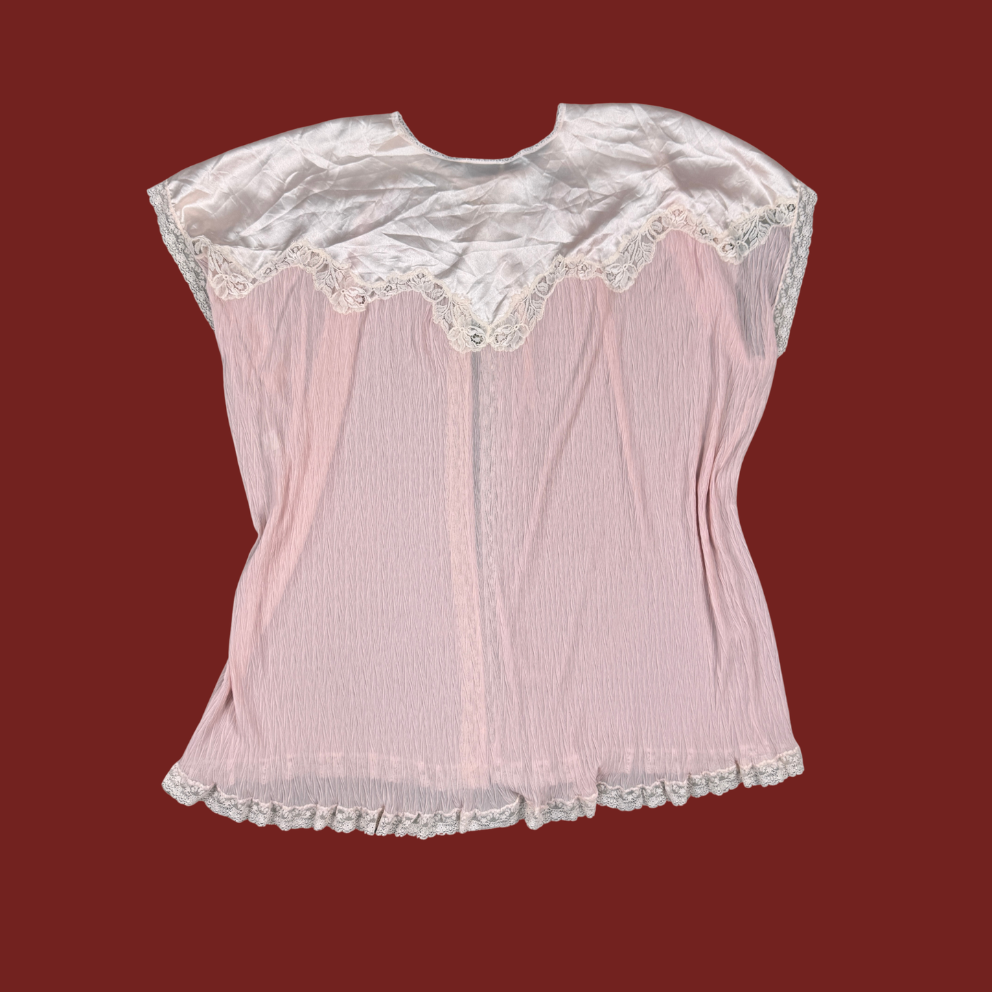 (M) 70s/80s Christian Dior Baby Pink Peignoir
