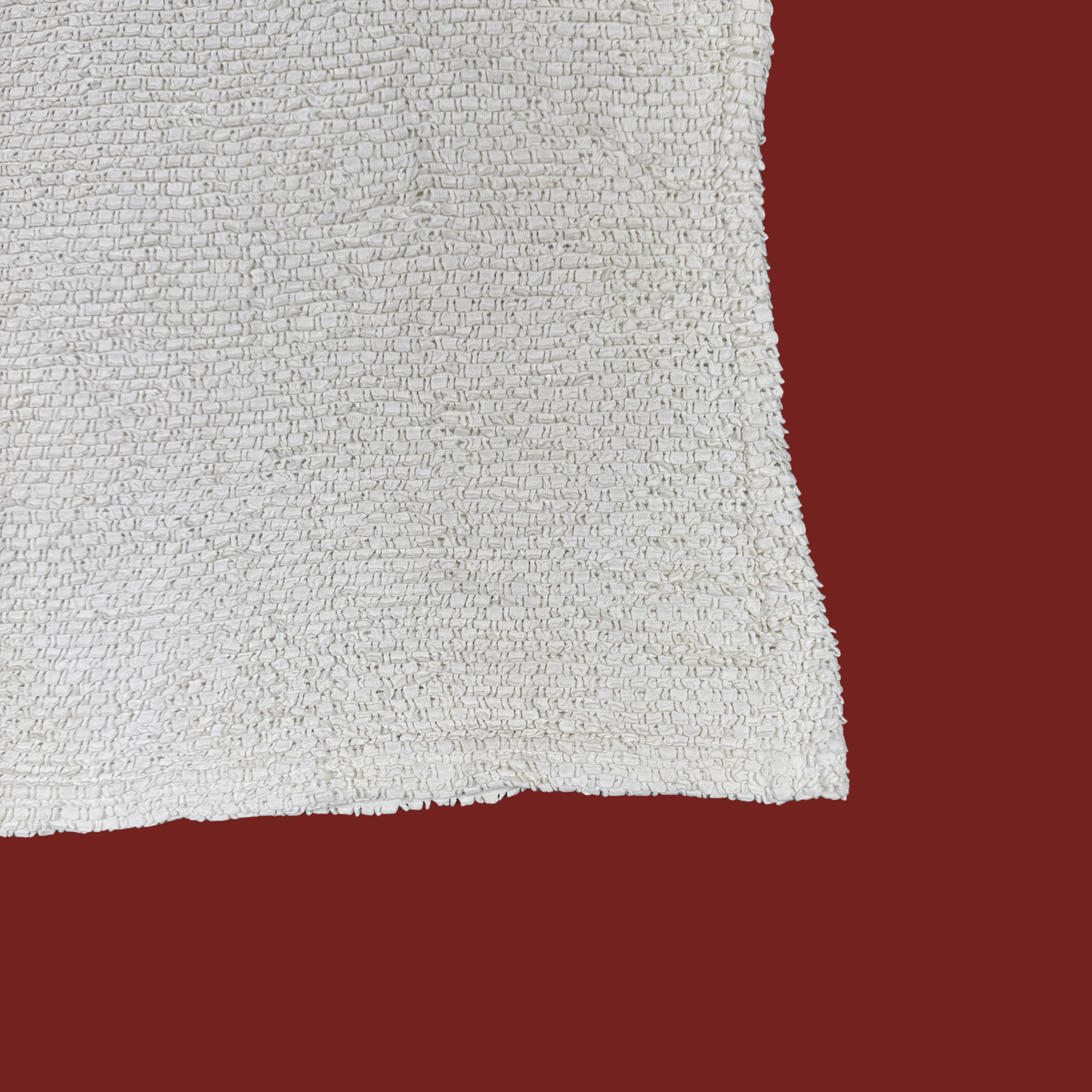 (S) 90s Cream Textured Baby Tee