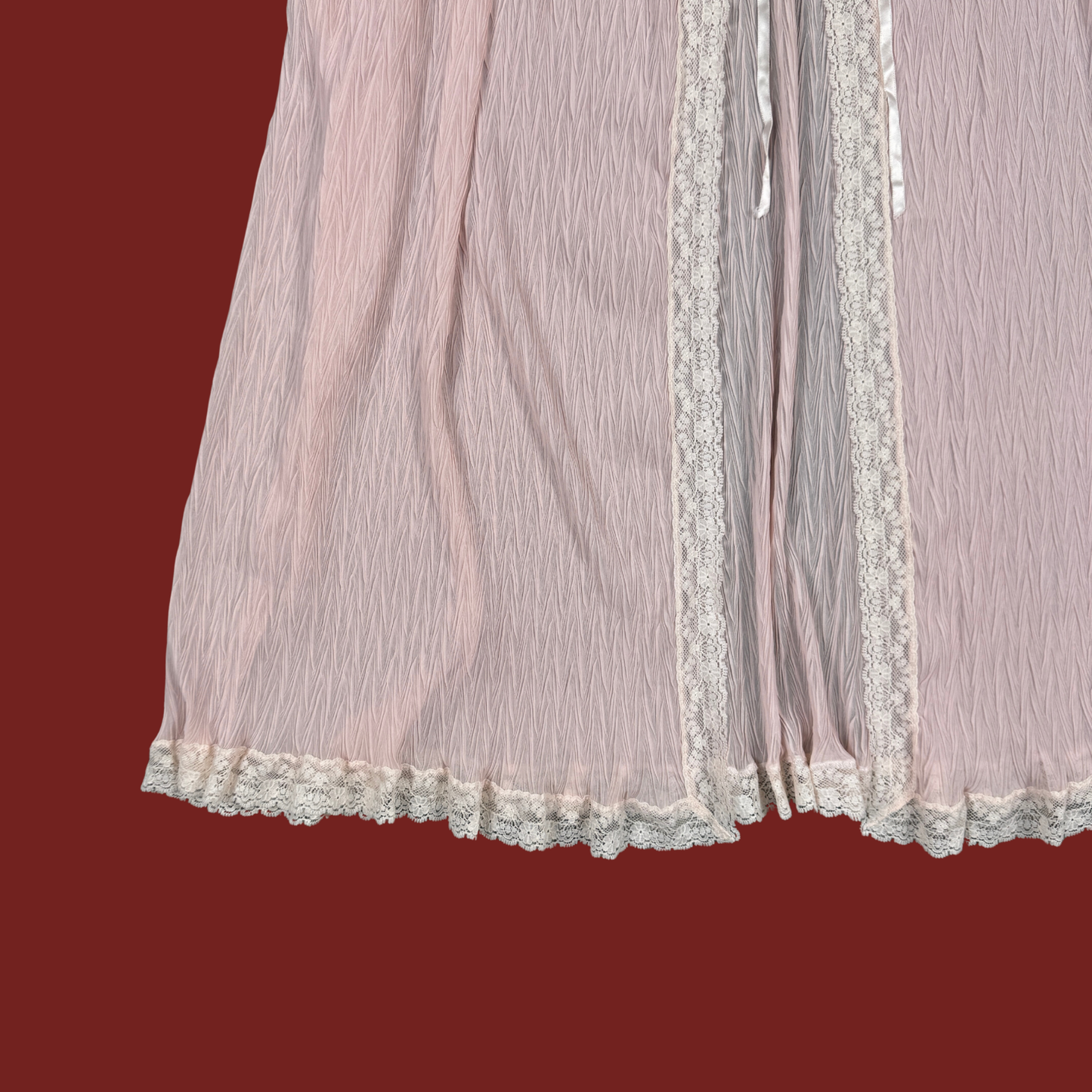 (M) 70s/80s Christian Dior Baby Pink Peignoir