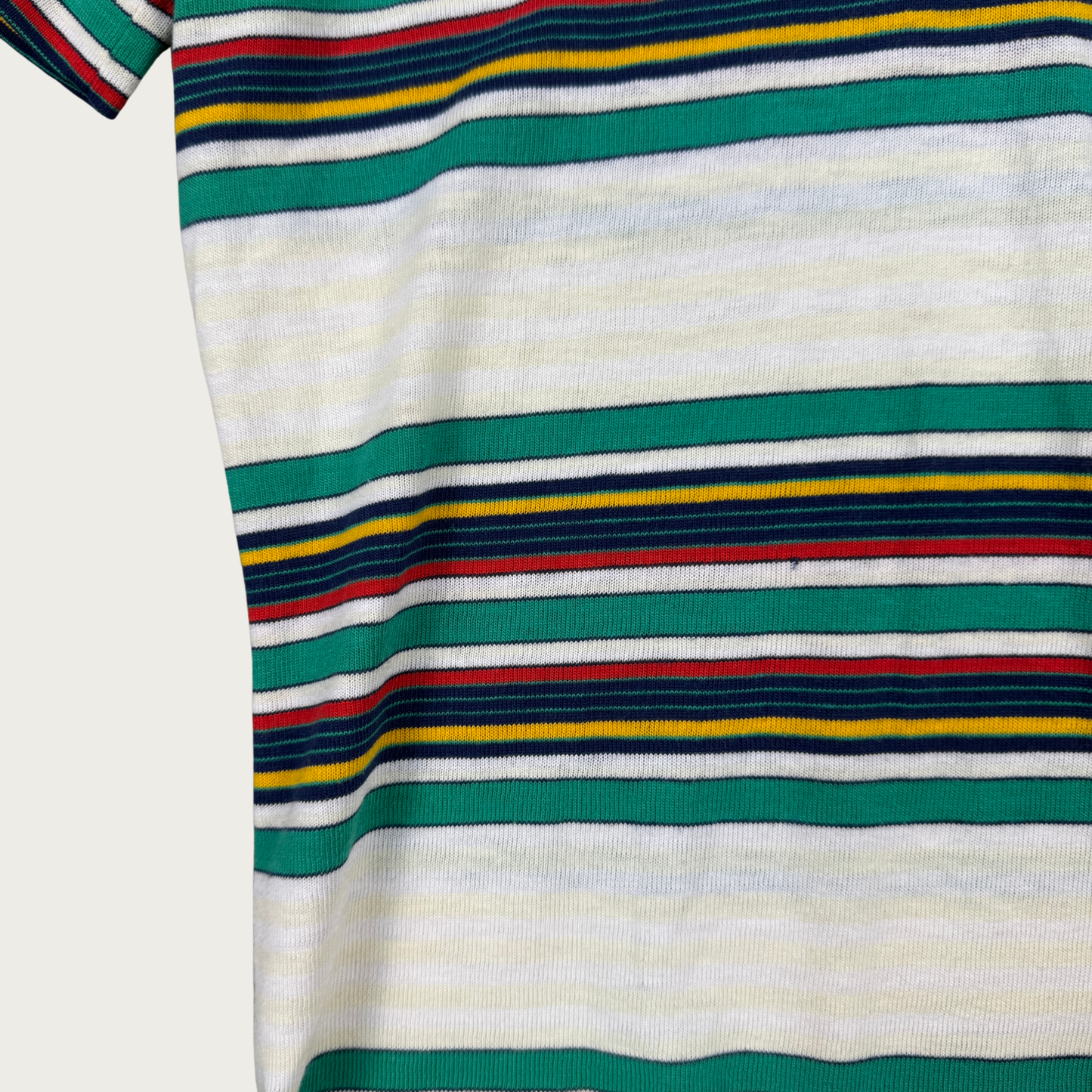 (M) 80s/90s Striped Collared Tee
