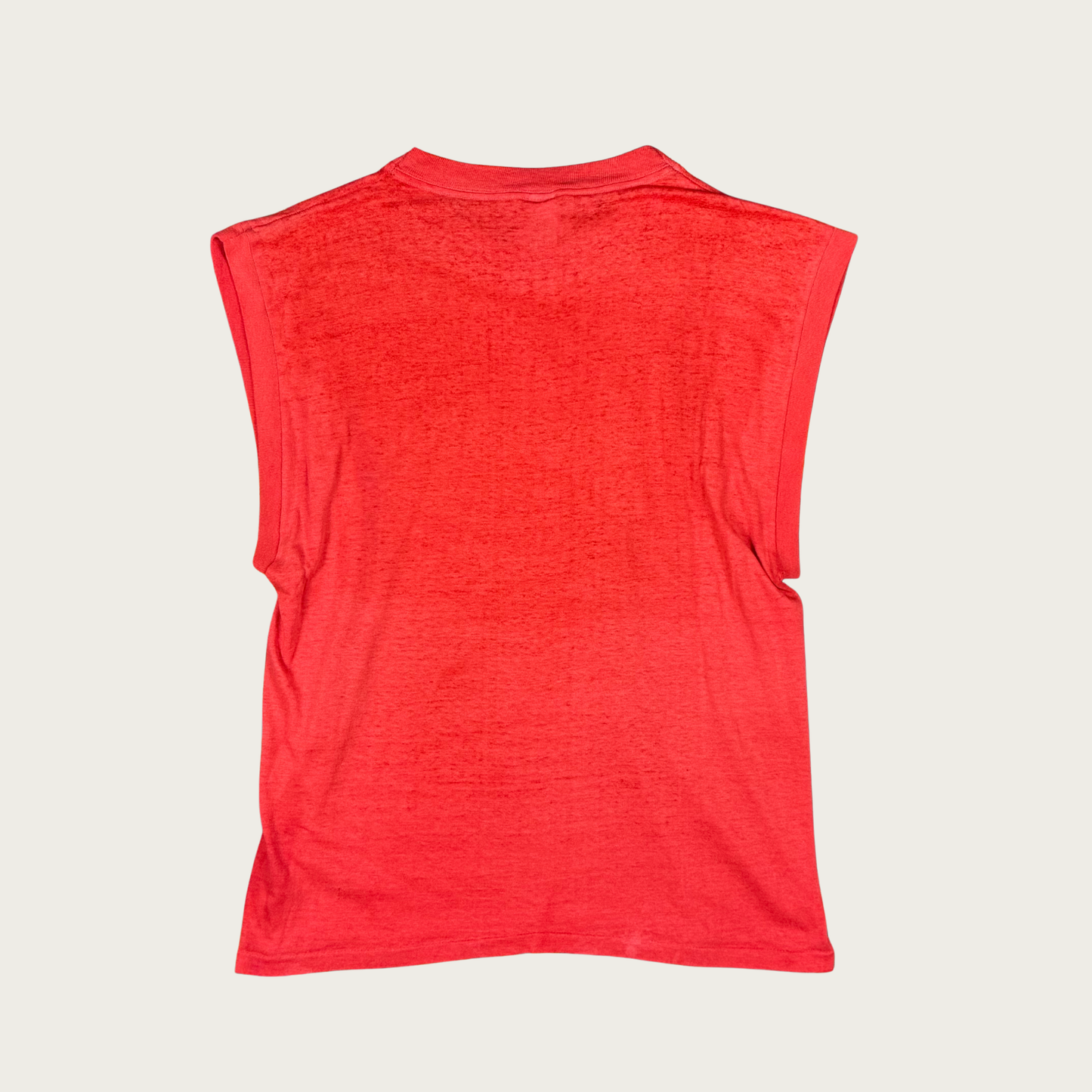 (XL) TCW Red Screen Printed Vintage Muscle Tee