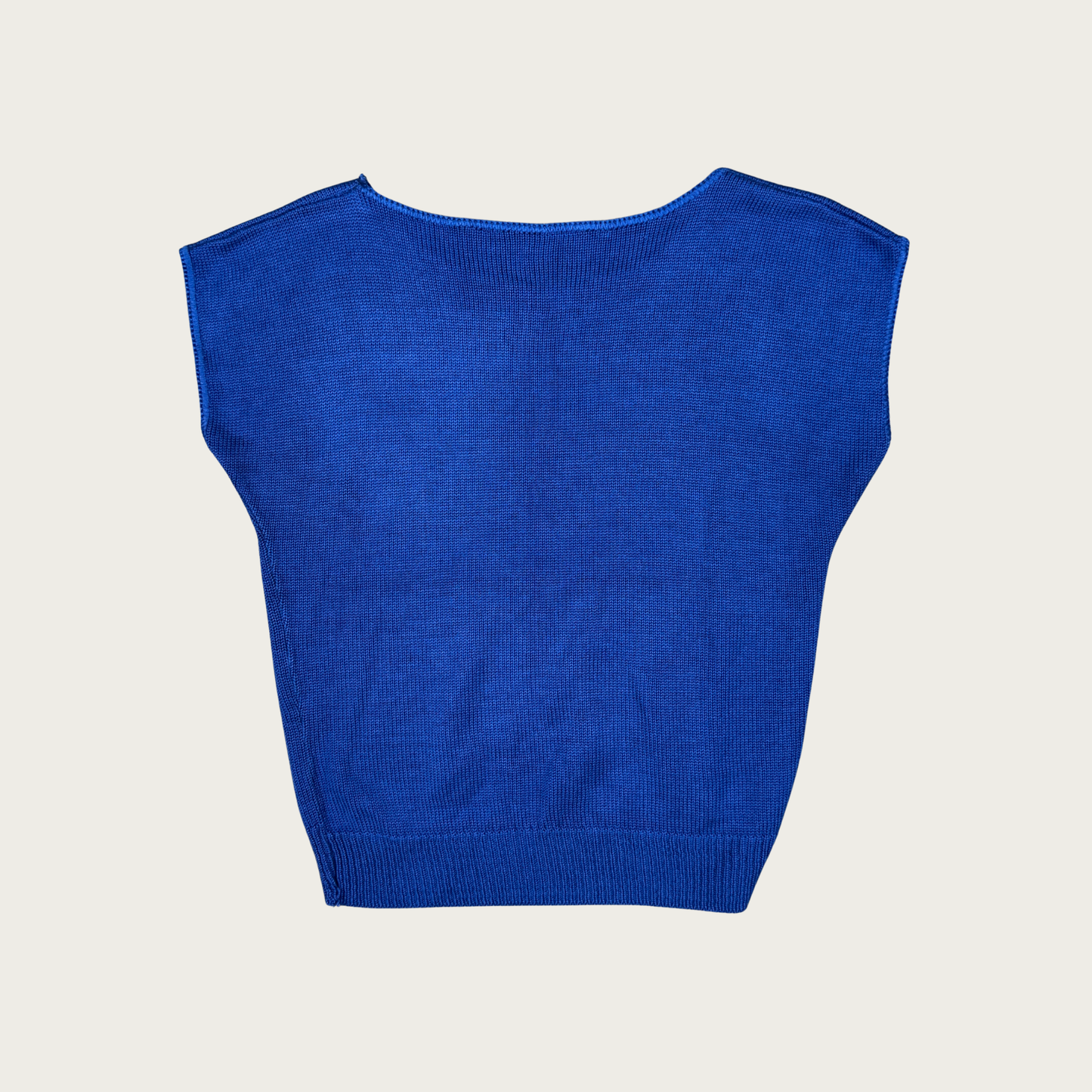 (M) Blue Knit Dolman Top