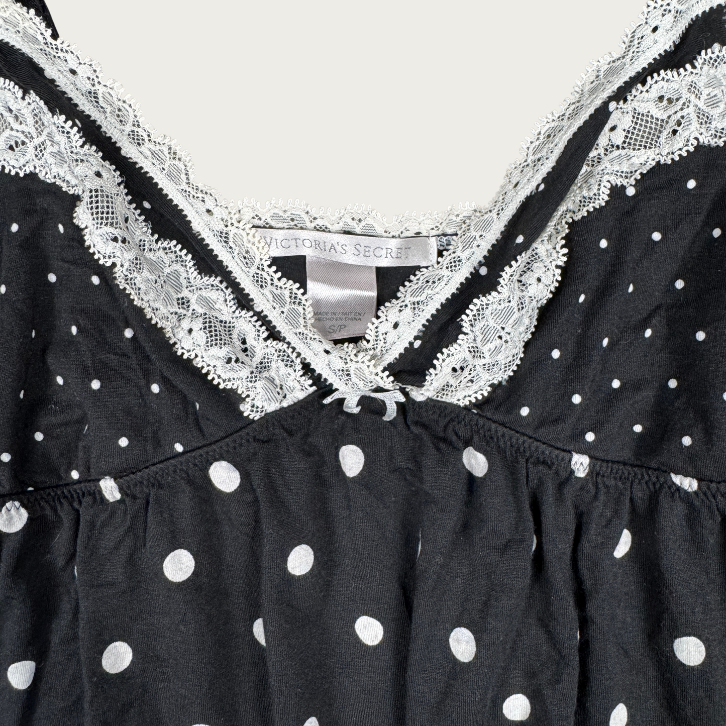 (S) Polka Dot Babydoll Top