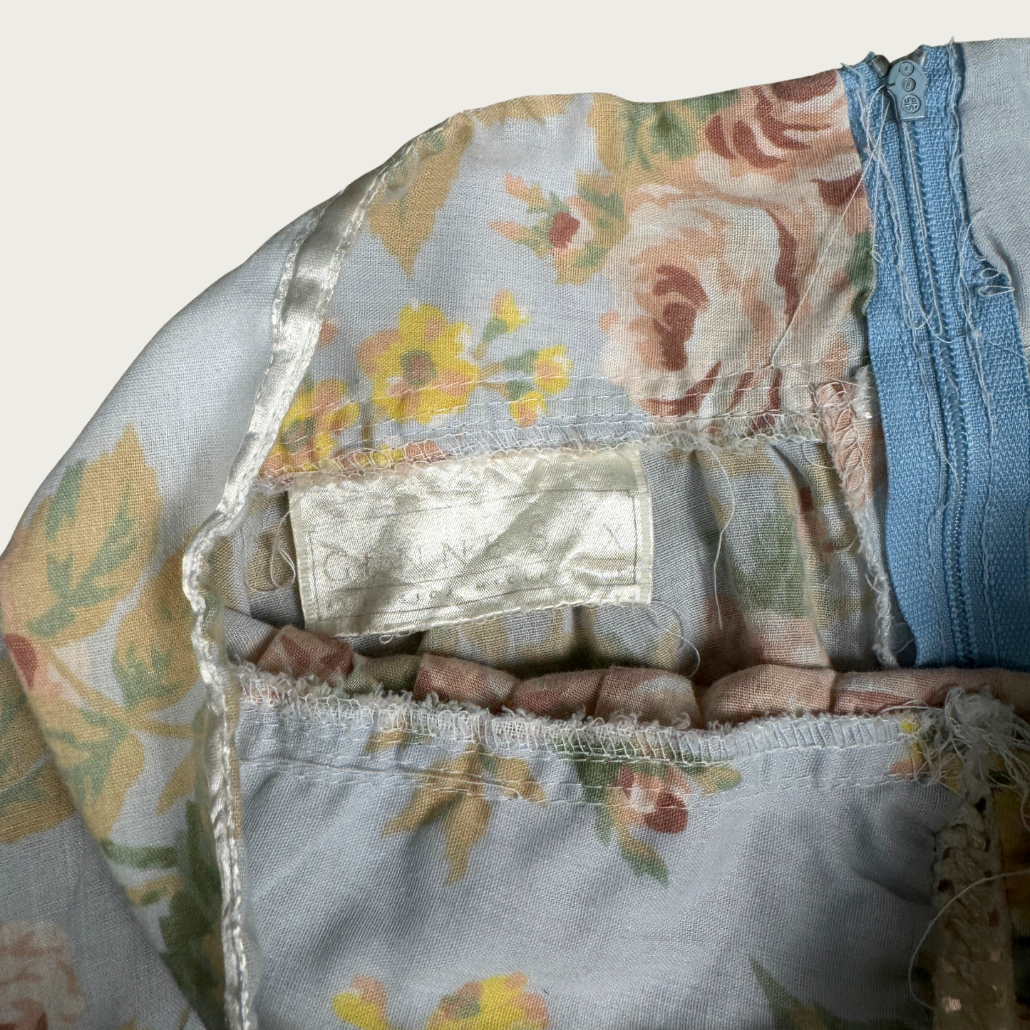 (26") 70s Gunne Sax Pastel Floral Skirt