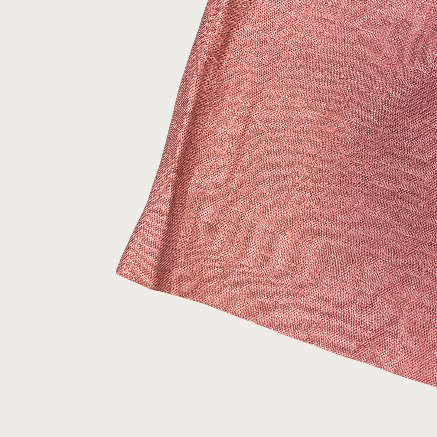 (25") Terracotta Woven Textured Culottes