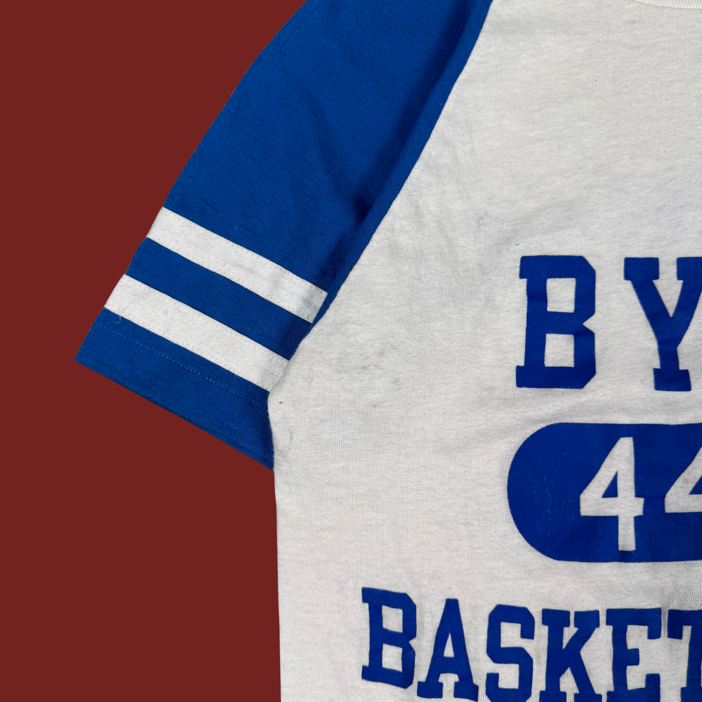 (S) 70s/80s BYU Basketball Jersey Tee