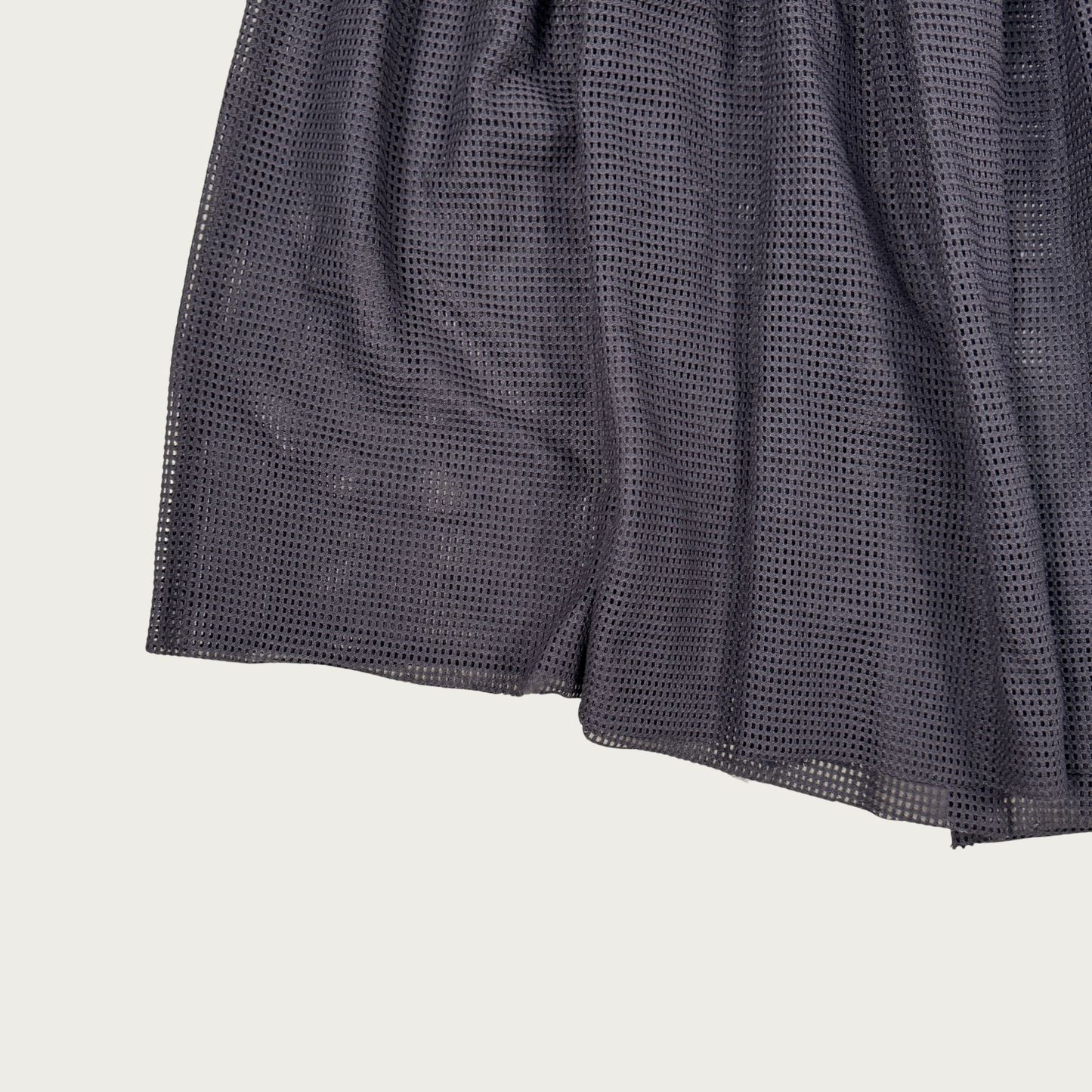 (26") Reworked Vintage Mesh Jersey Denim Skirt