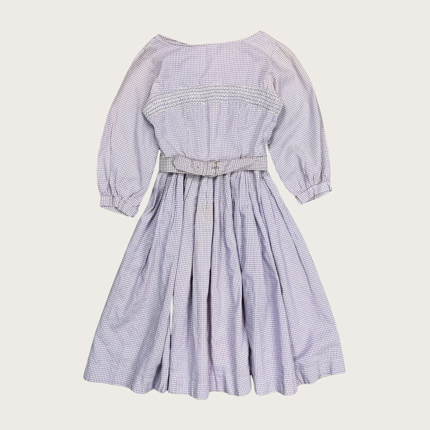 (XS/S) Purple Gingham Tea Dress