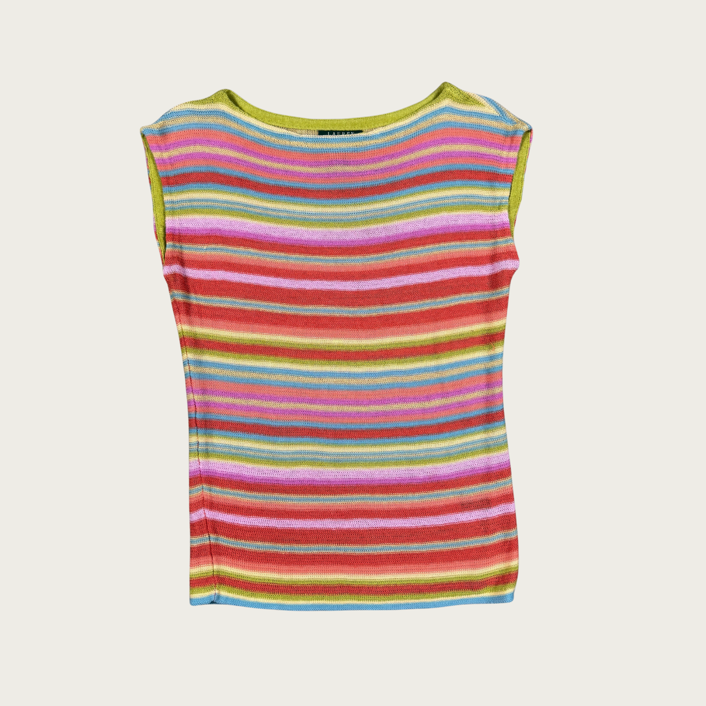 (L/XL) Ralph Lauren Striped Knit Top