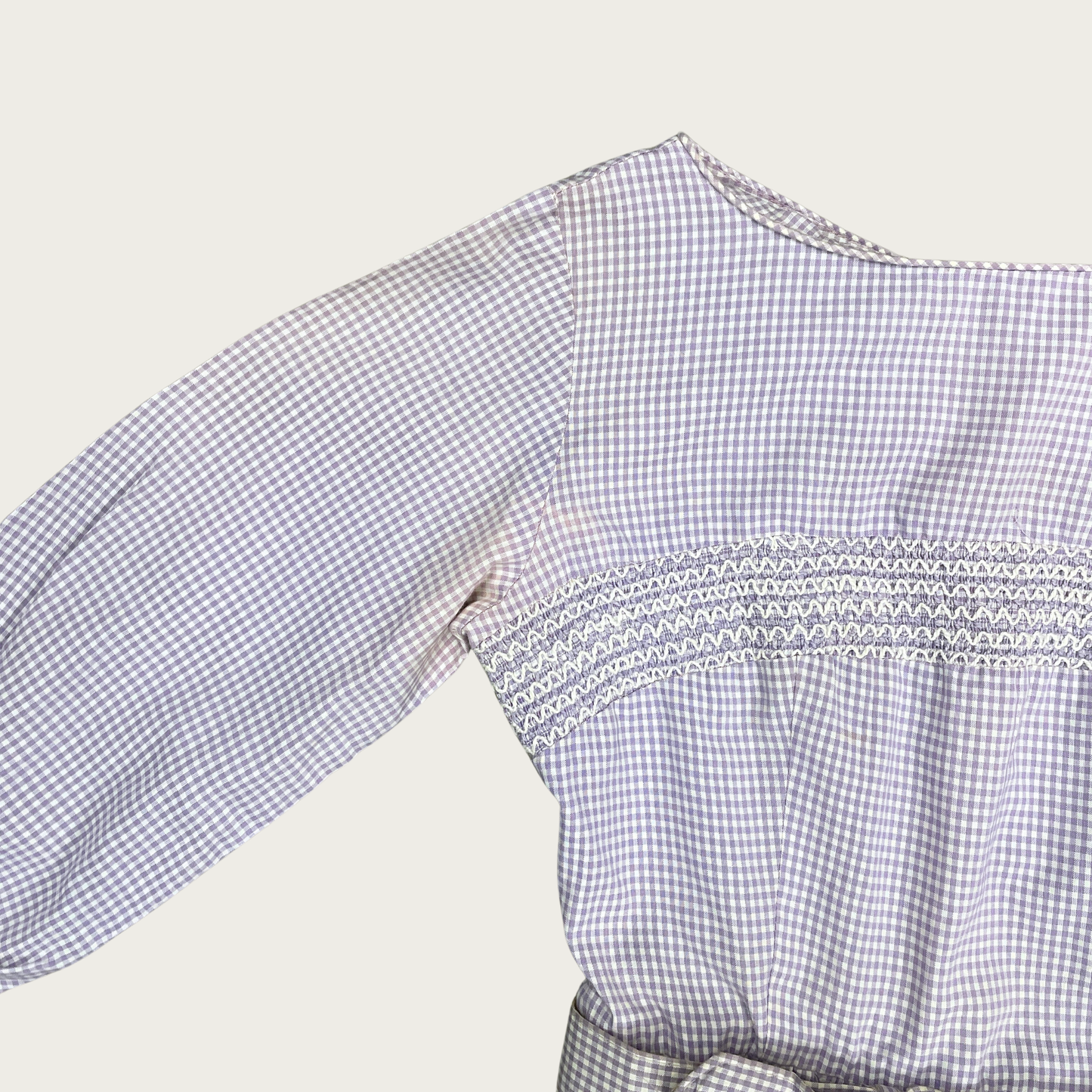 (XS/S) Purple Gingham Tea Dress