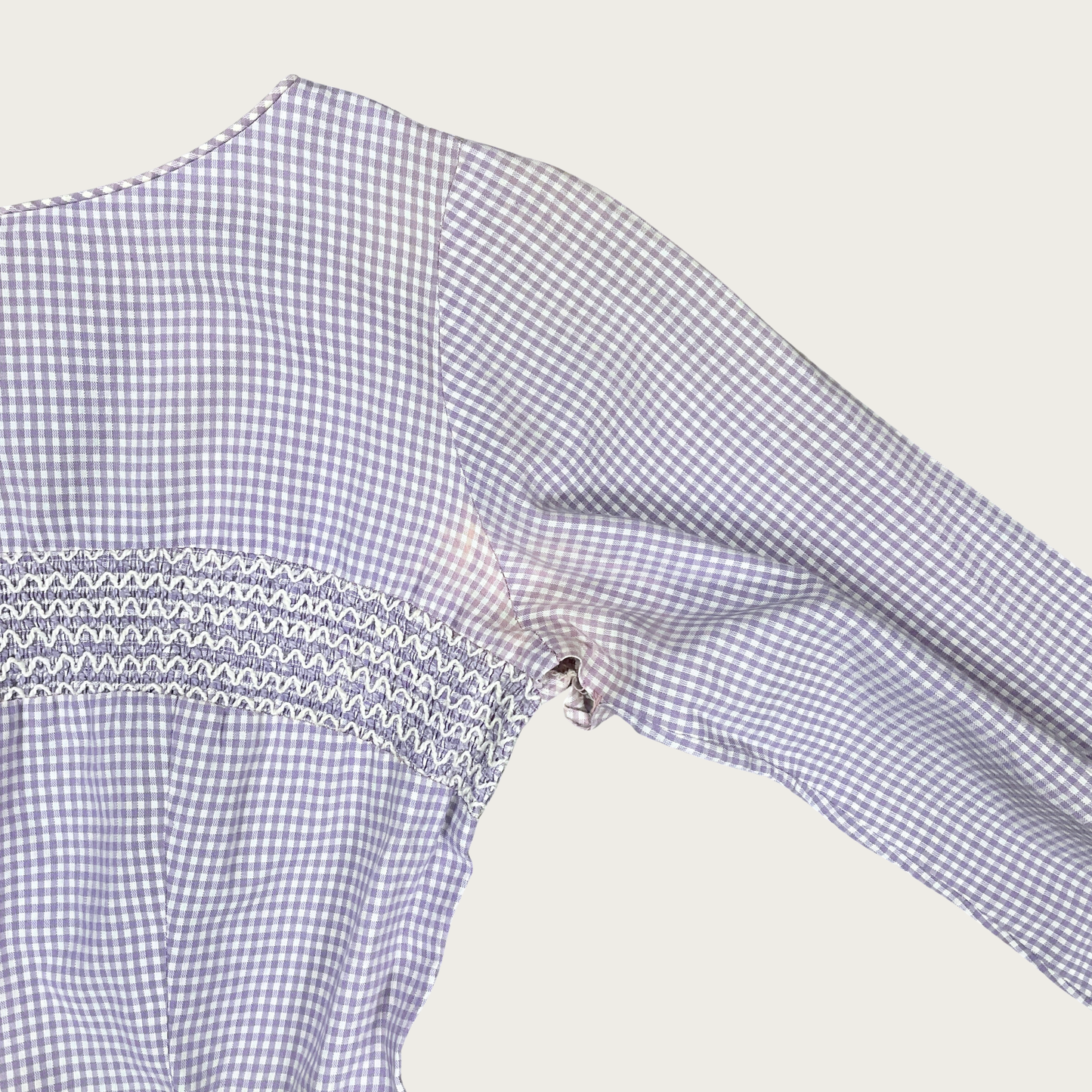 (XS/S) Purple Gingham Tea Dress