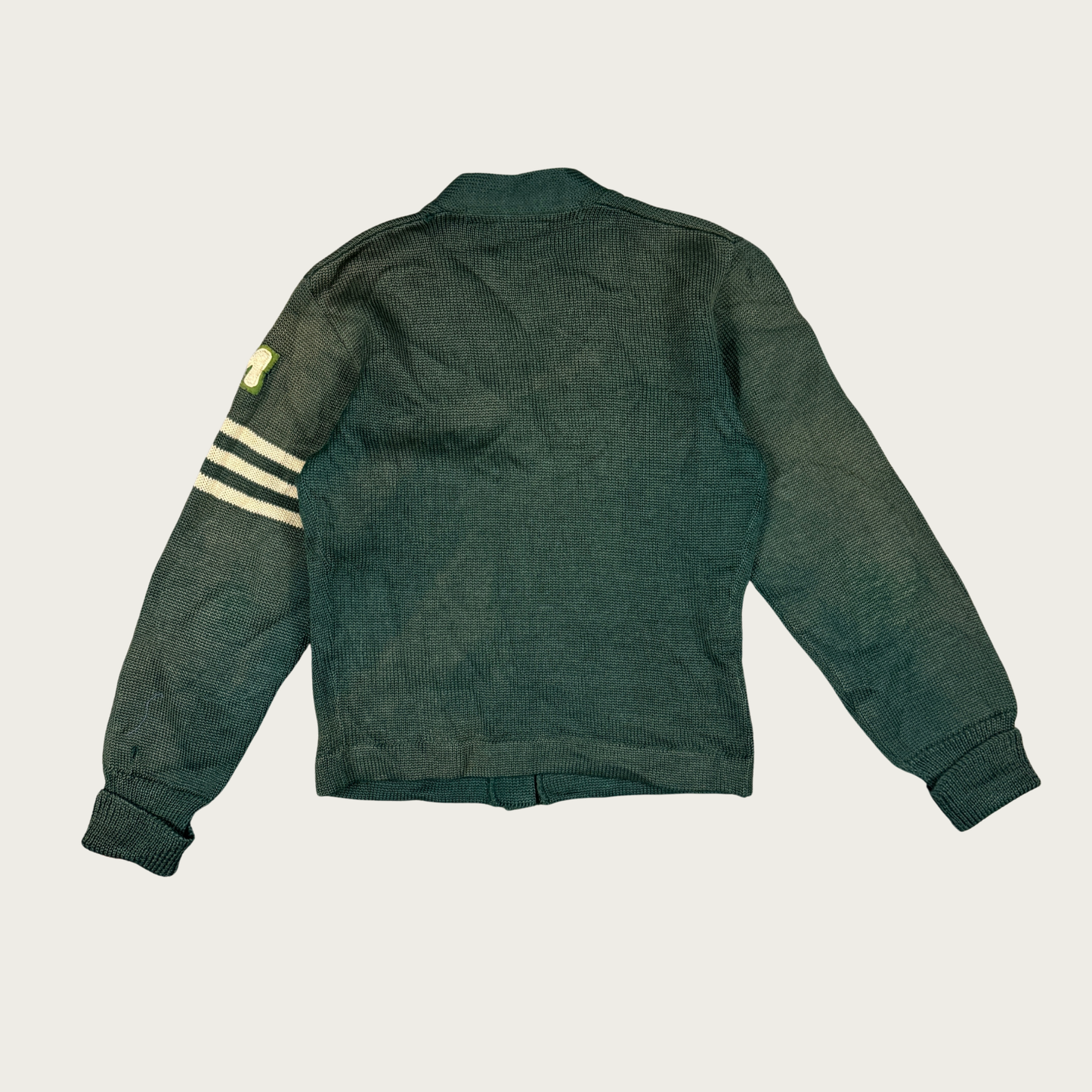 (M) 1950's Octonek Forest Green Letterman Cardigan