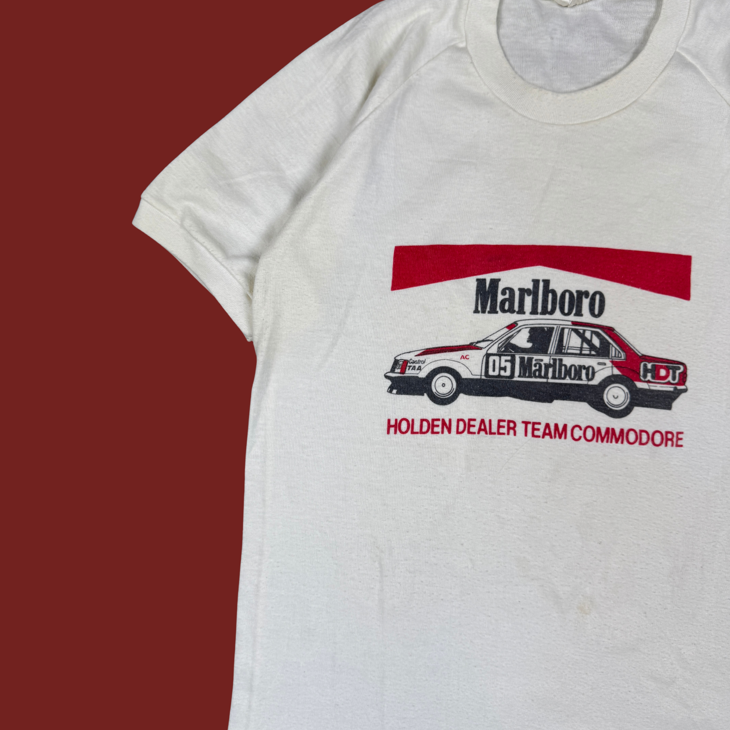 (S) 80s Marlboro Commodore Ringer Tee
