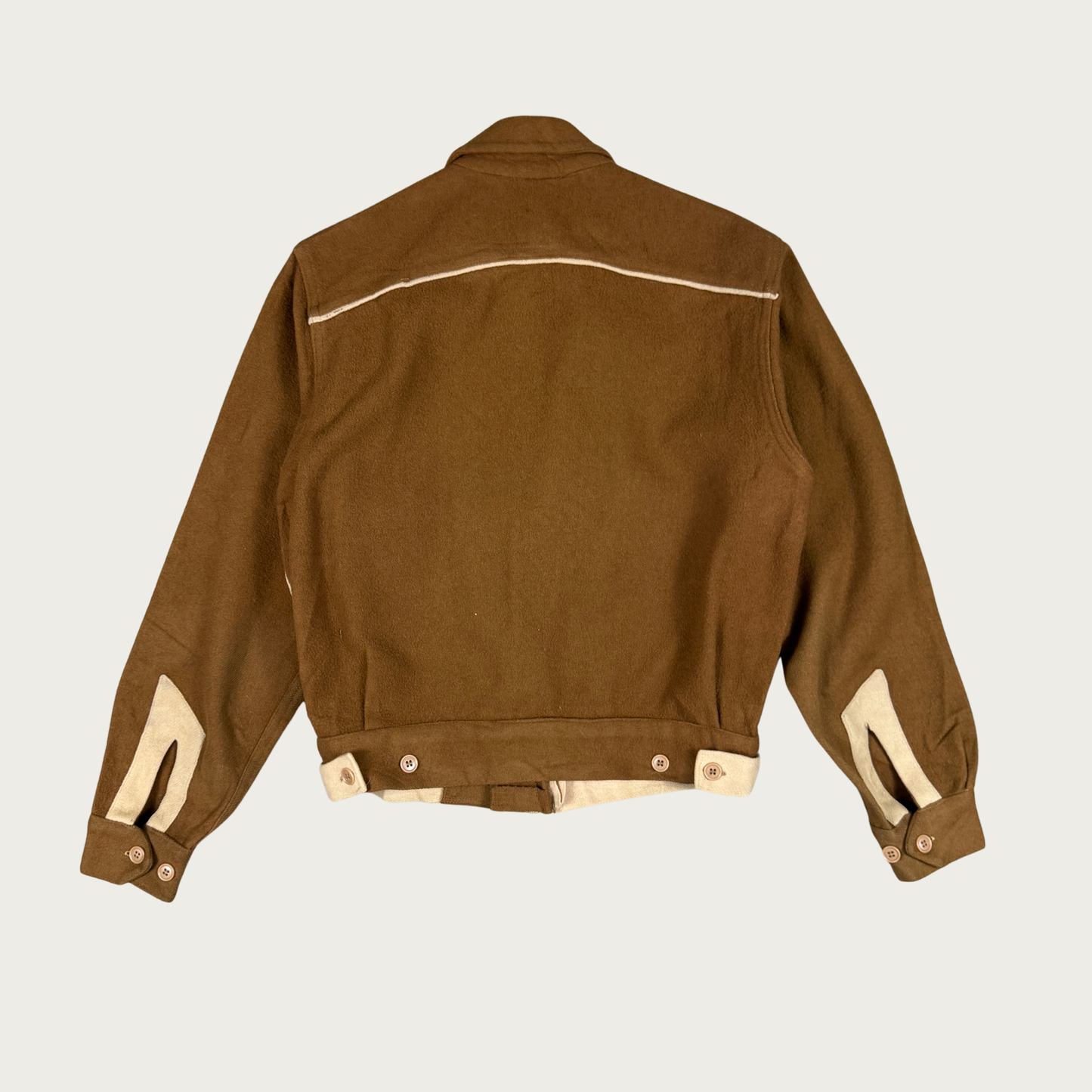 (S/M) 1950s Campus Wool Western Jacket