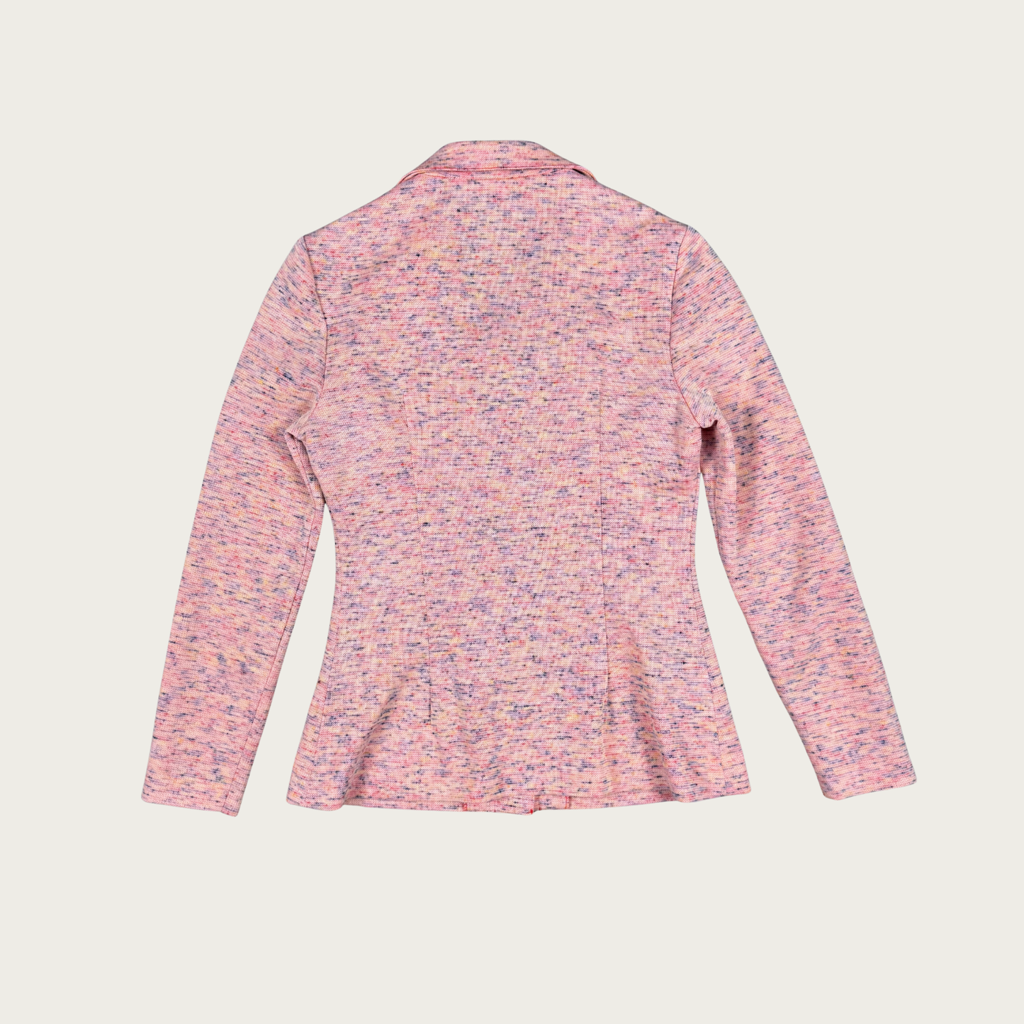 (XS/S) 60s/70s Pink Marled Button Up Top