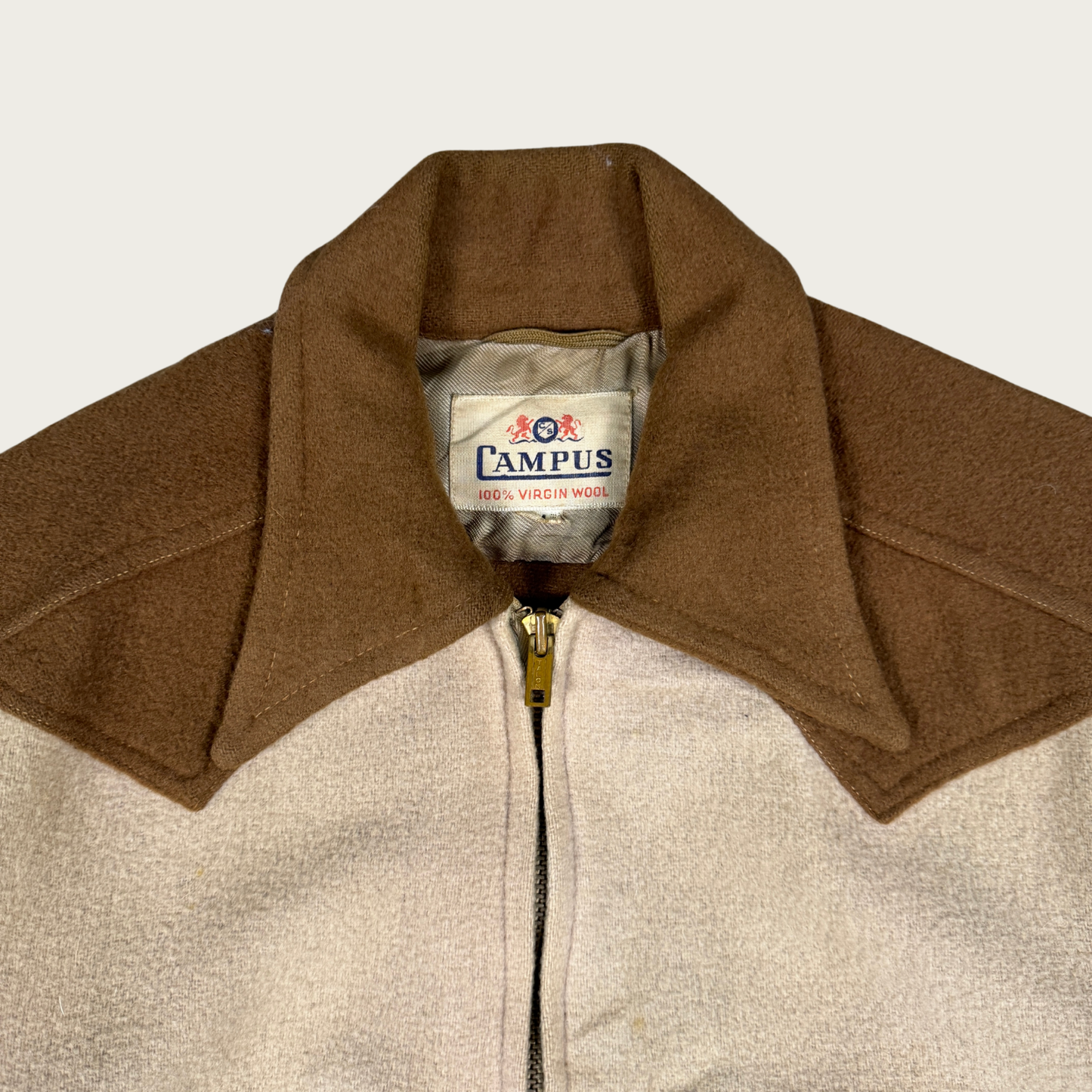 (S/M) 1950s Campus Wool Western Jacket