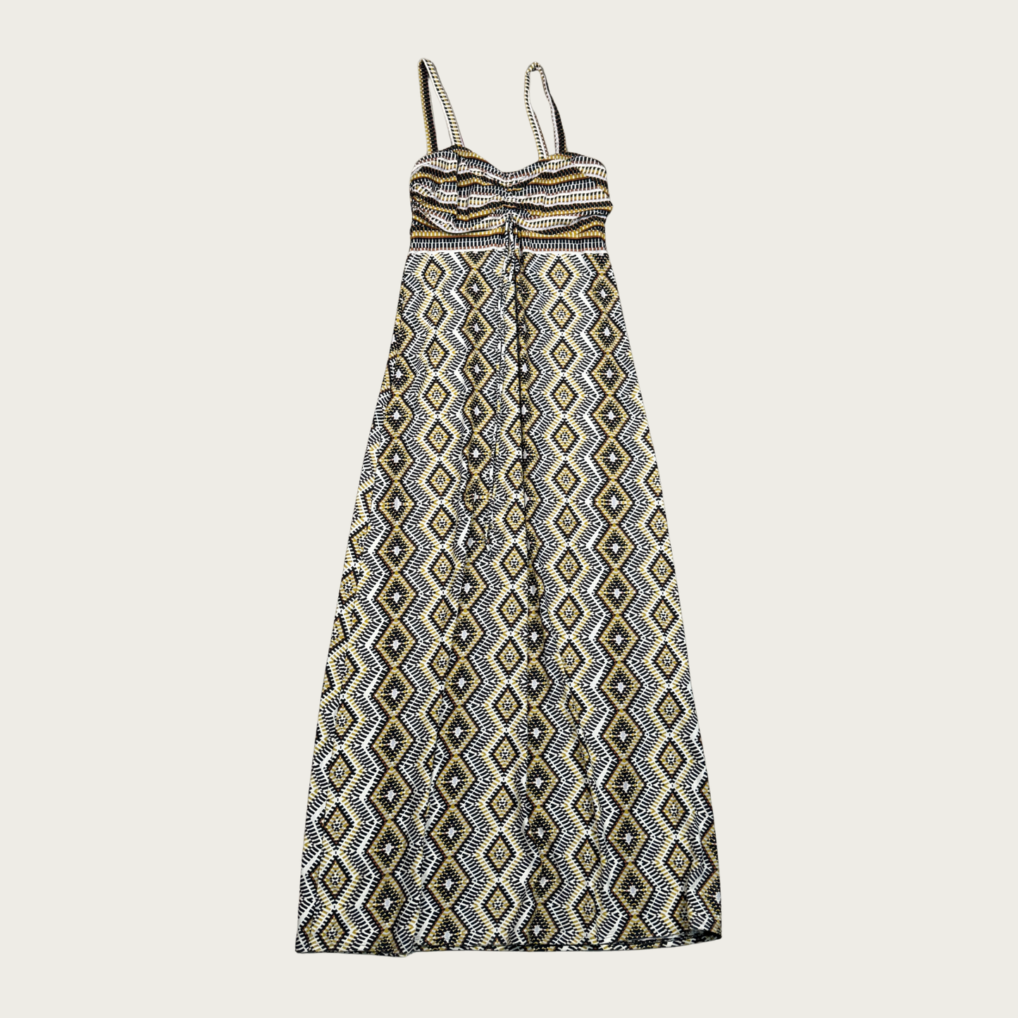 (M) 90s/Y2K Abstract Print Maxi Dress