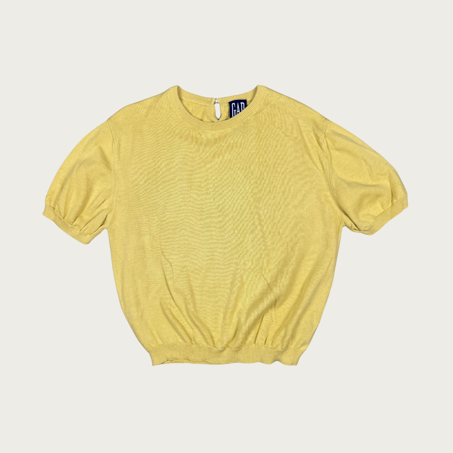 (M/L) 90s/Y2K Gap Yellow Knit Top