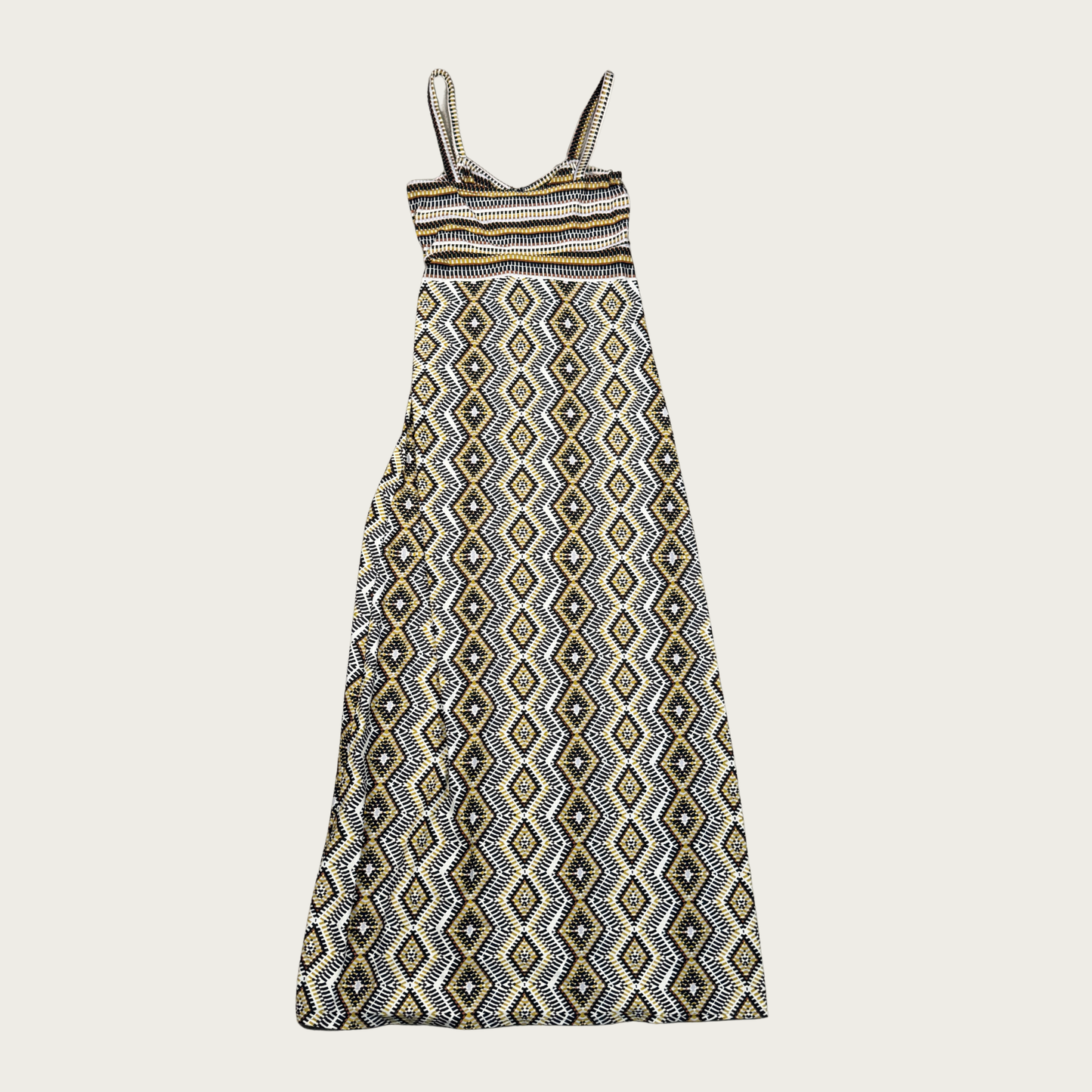 (M) 90s/Y2K Abstract Print Maxi Dress