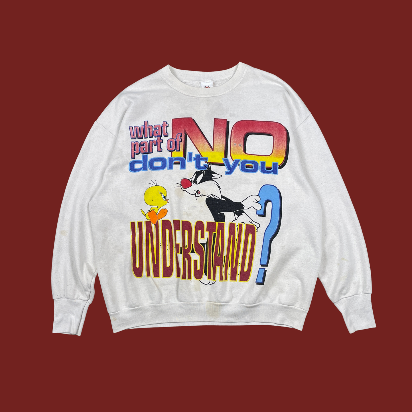 (XL) 90s Looney Tunes Tweety & Sylvester Sweatshirt