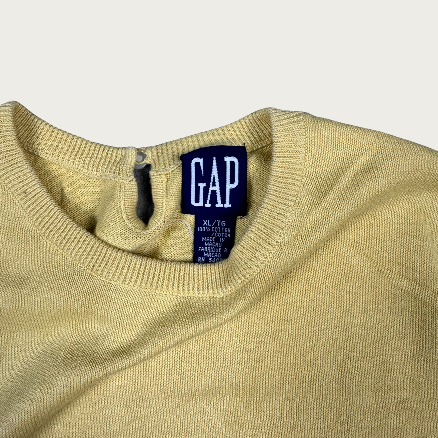 (M/L) 90s/Y2K Gap Yellow Knit Top