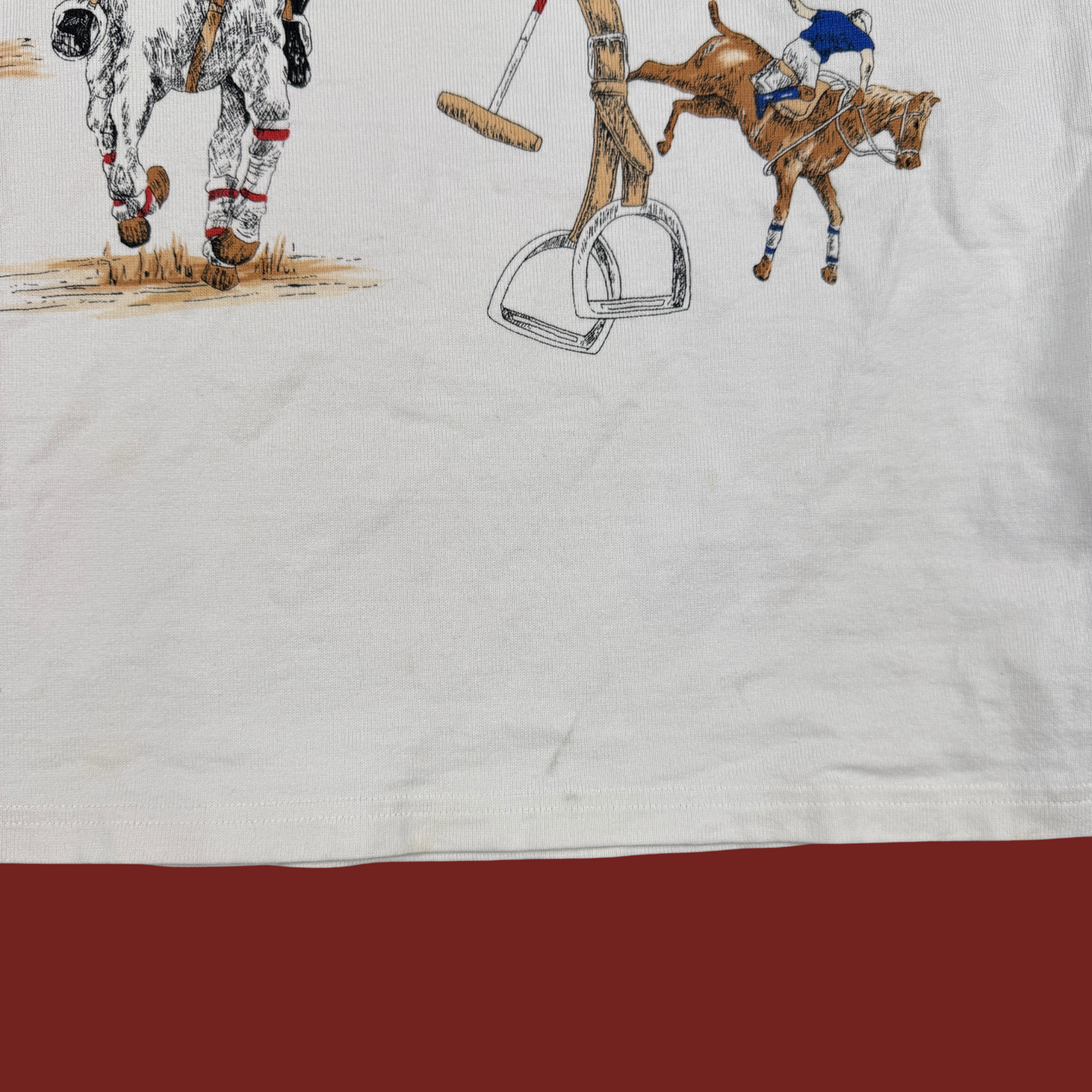 (M/L) 1991 Ralph Lauren Seven Horsemen Rugby Shirt