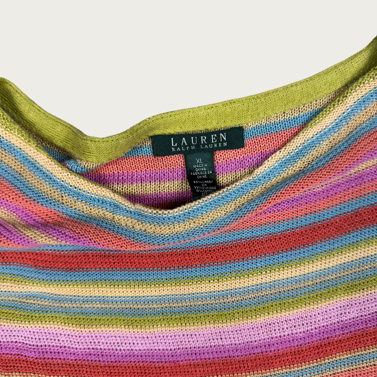 (L/XL) Ralph Lauren Striped Knit Top