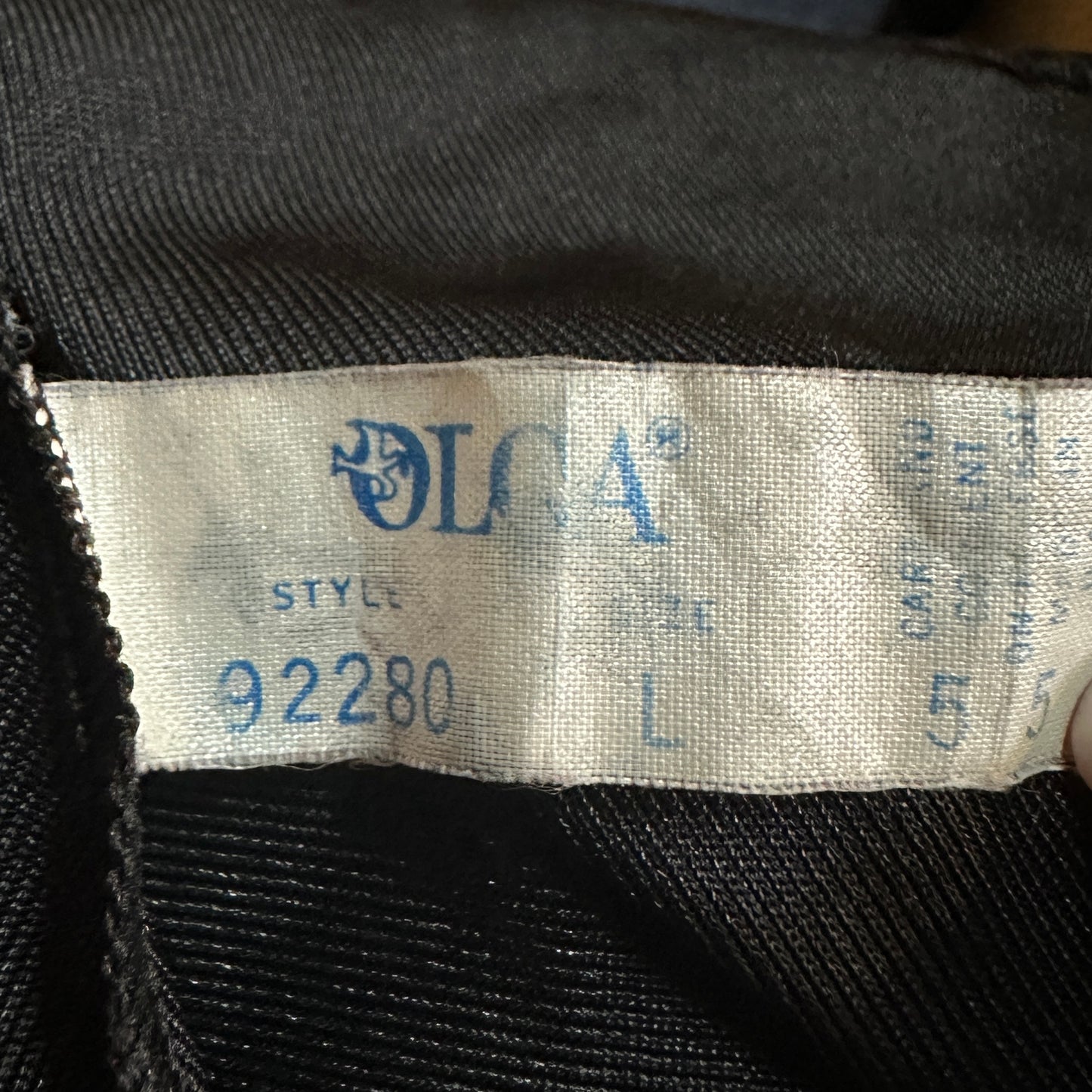 (M/L) 1970s Black Olga Nightgown