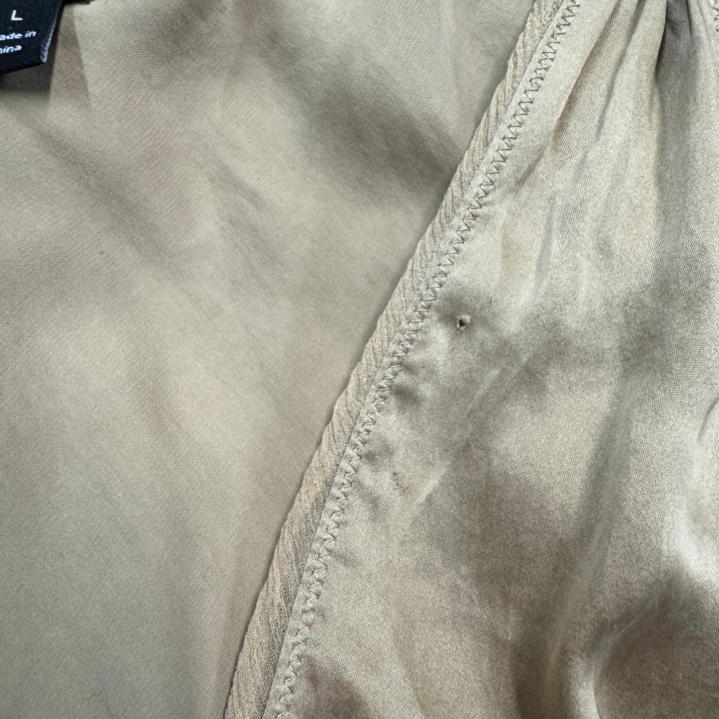 (L) Gold Silk Top