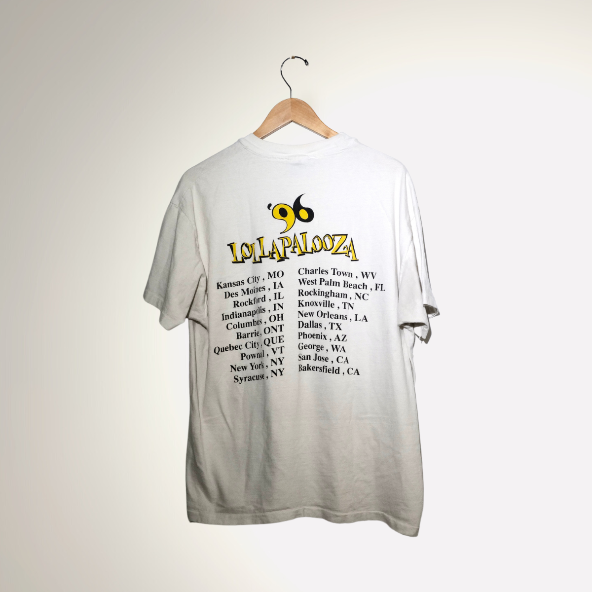 1996 Lollapalooza Tee – The Clothing Warehouse