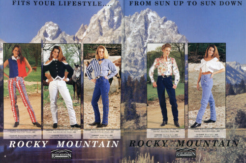 Vintage 90s Rockies Western Dark Wash Jeans