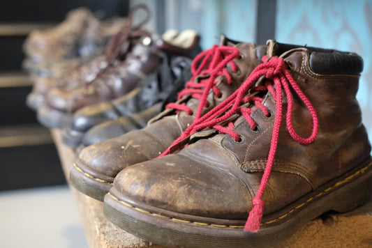 Doc Martens & Red Laces.